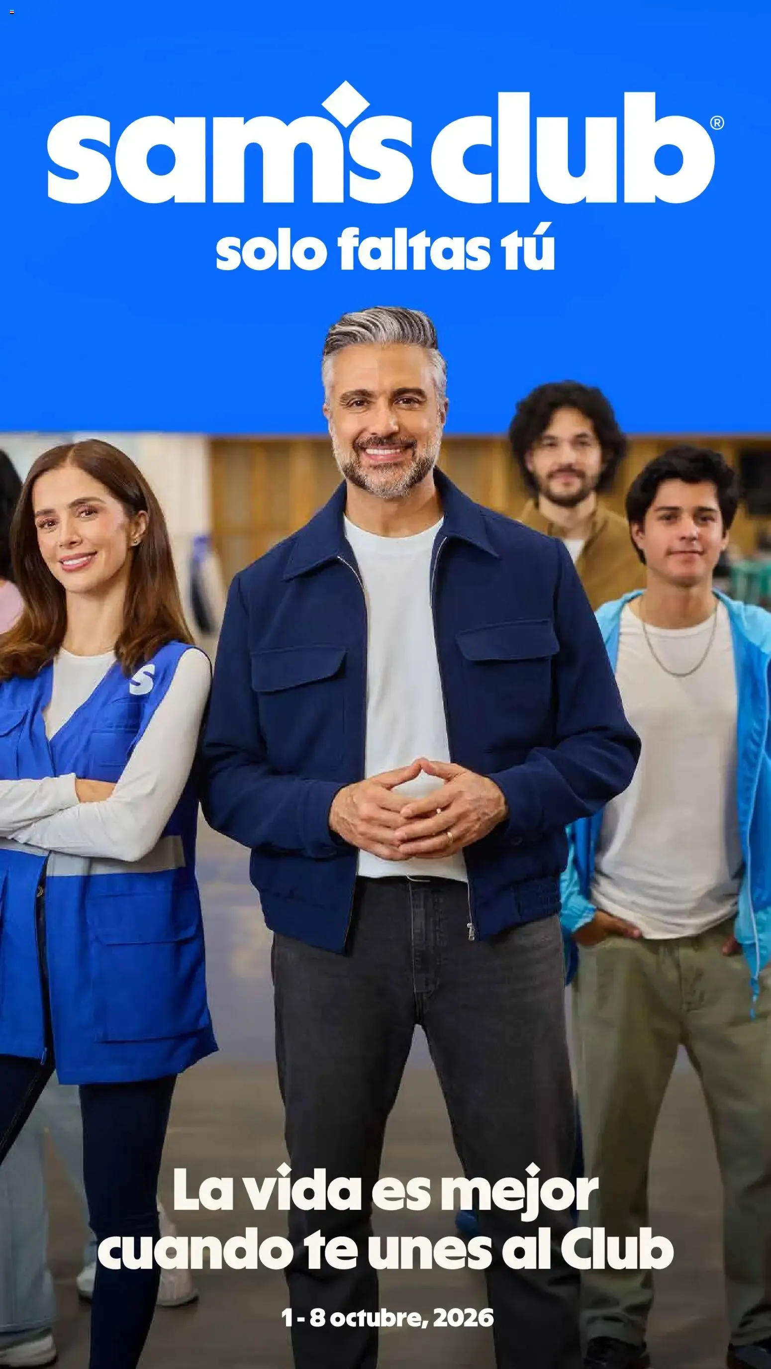 Catálogo de Sam's Club: Únete al Club 1 de octubre al 8 de octubre 2026 - Pagina 1