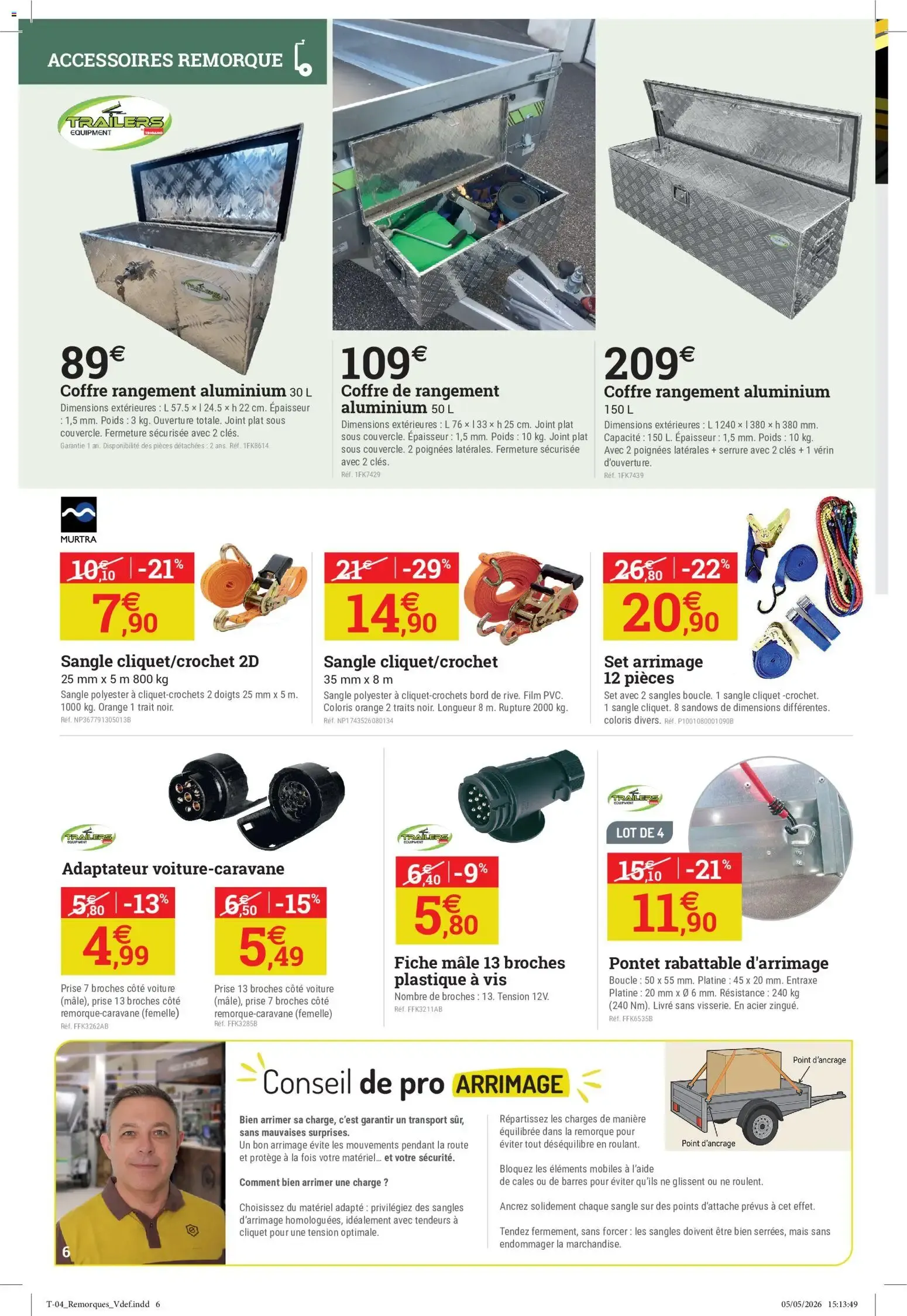 Espace Emeraude Catalogue la quinzaine de la remorque 2026 à partir du 03/06/2026 - promo en ligne du 3 juin au 20 juin 2026 - Catalogue page 6