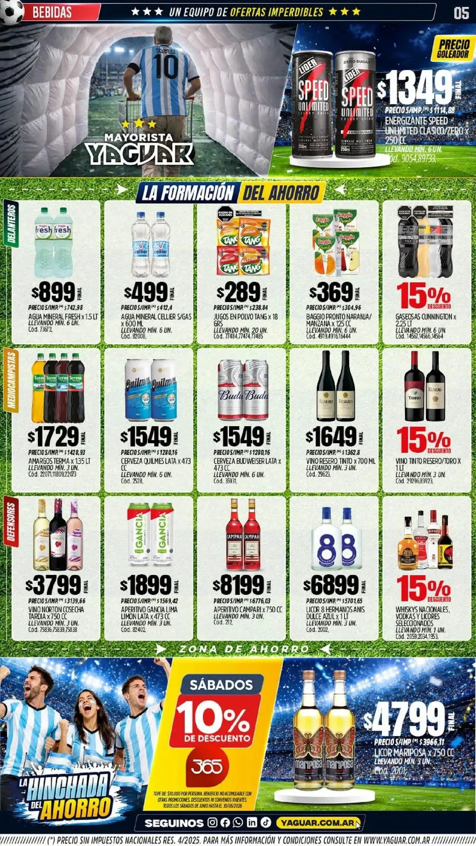Ofertas de Mayorista Yaguar - La Hinchada del Ahorro 15 de junio al 20 de junio 2026 - Página 4 del catálogo