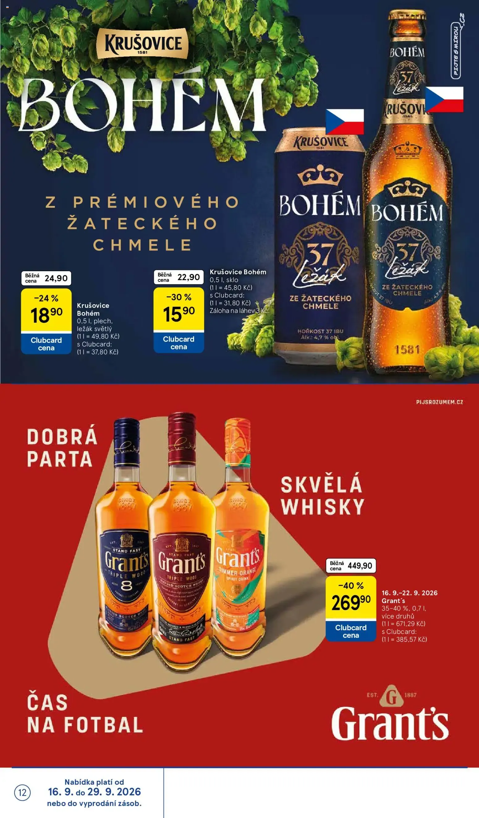 Tesco leták na tento + příští týden 16.09.2026 - 16. září 22. září 2026 - Page 12