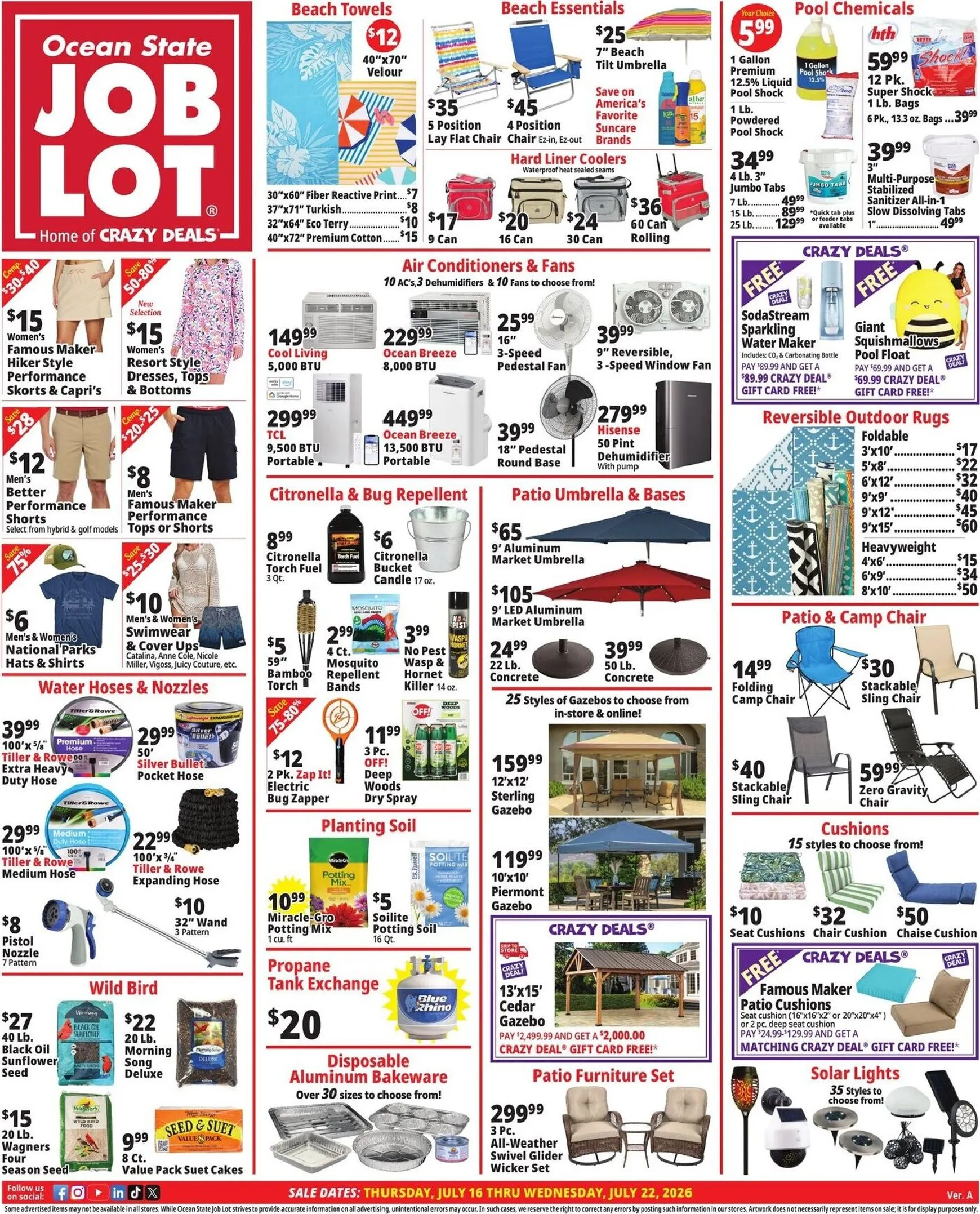Current Ocean State Job Lot leaflet valid from Thursday 07/16/2026 to Wednesday 07/22/2026
