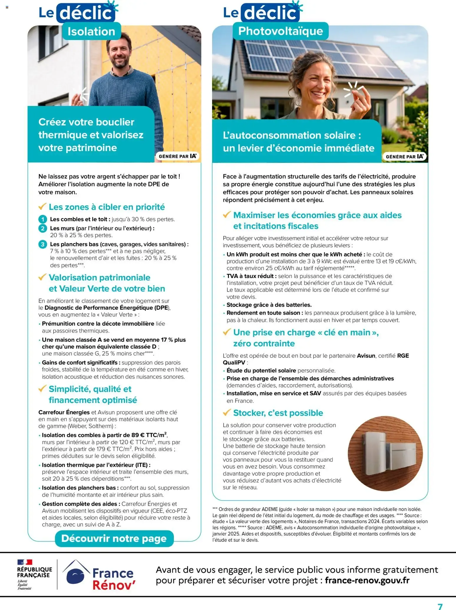 Carrefour énergies: Déclics ÉNERGIES. Todo sobre el ahorro de energía y los buenos planes negociados para ti. du 22 septembre au 31 octobre 2026 - Catalogue page 7