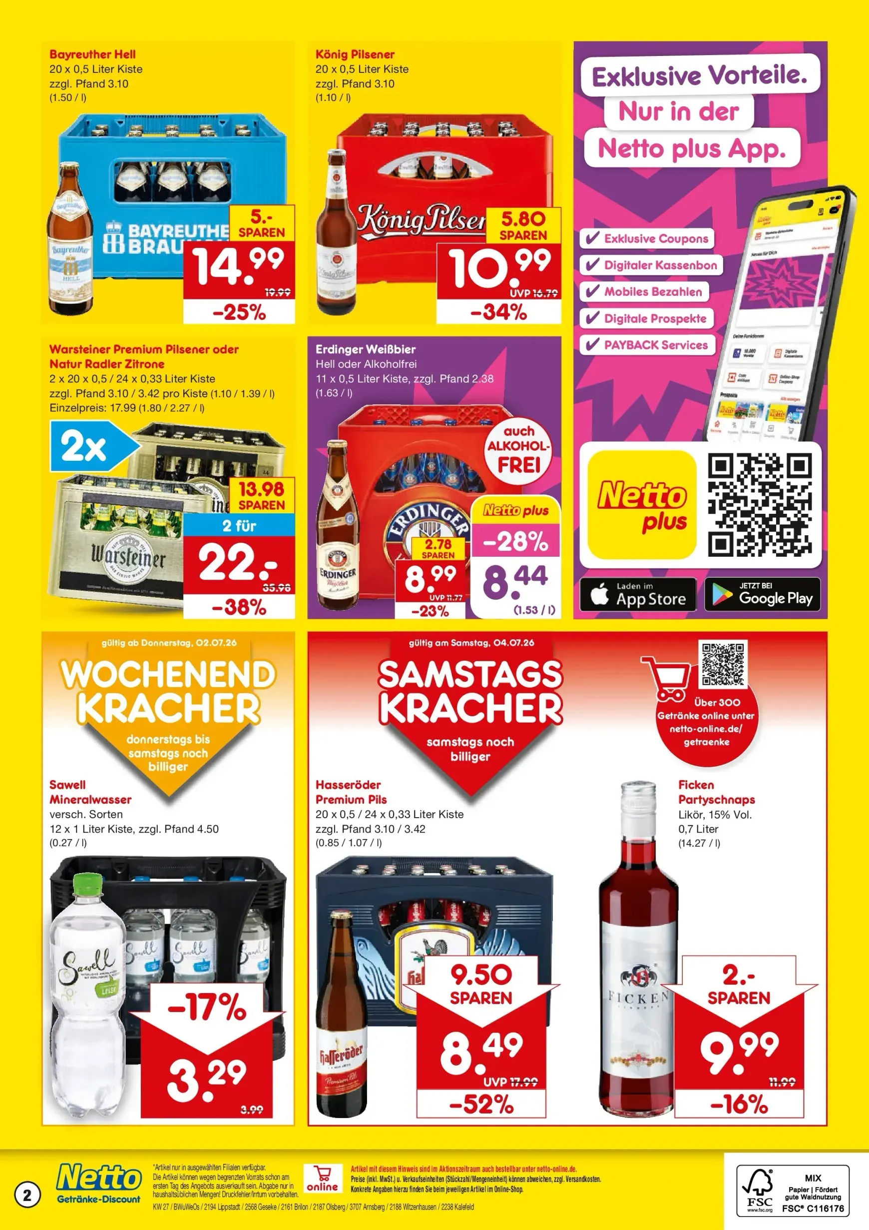 Netto Getränke-Discount - Gekühlte Getränke Jetzt Wieder Vorbestellen! von 29. Juni bis 4. Juli 2026 - Prospekt seite 2