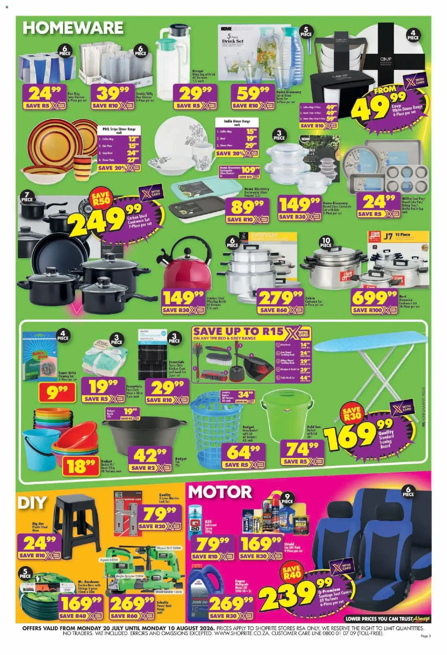 Shoprite: It's Our Major Low Price Birthday from 20 July to 10 August 2026 - Catalogue Page 3