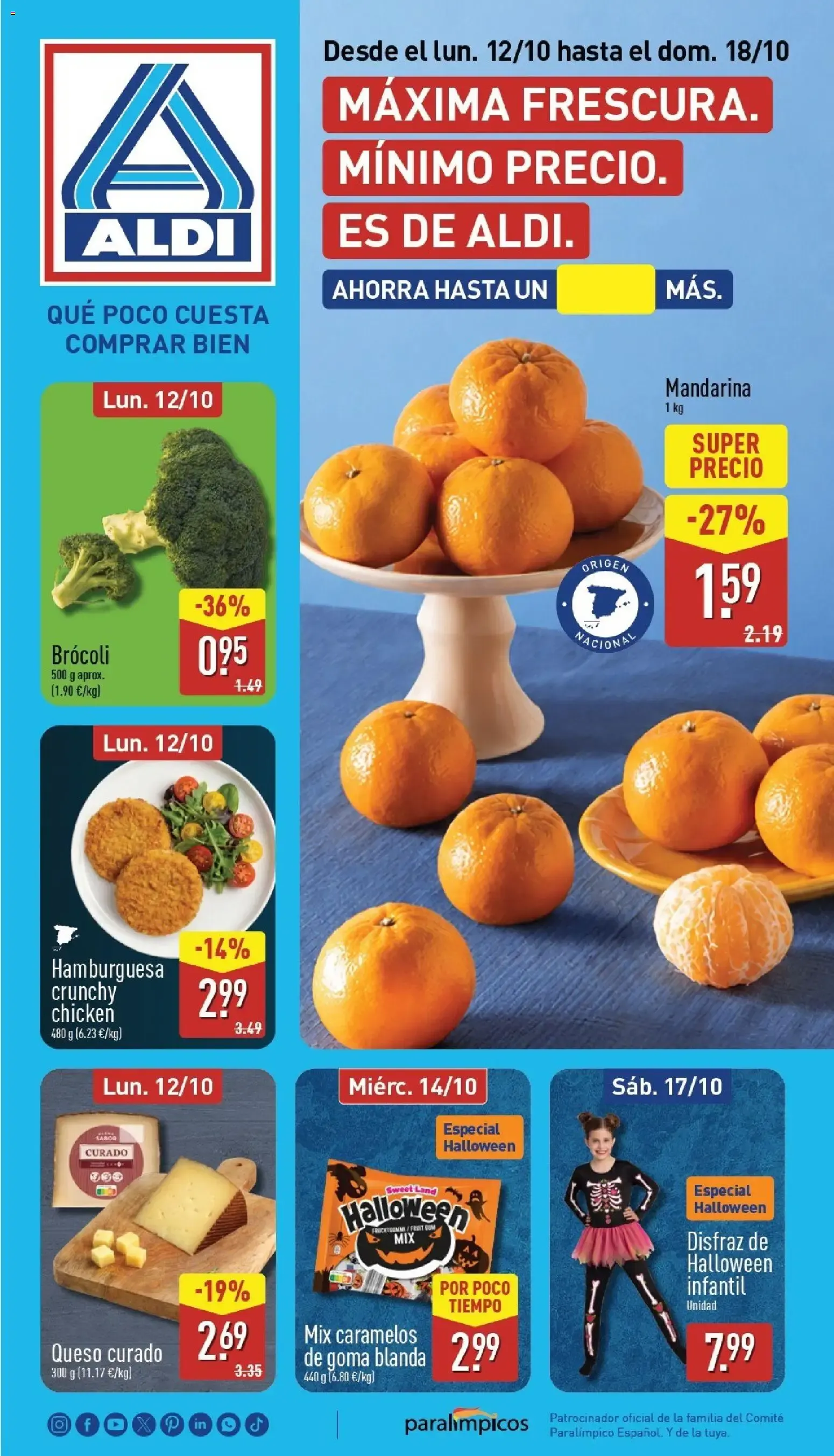 Catálogo de Aldi folleto Baleares del 12/10/2026 | Catálogo 12 de octubre al 18 de octubre 2026 - Página 1