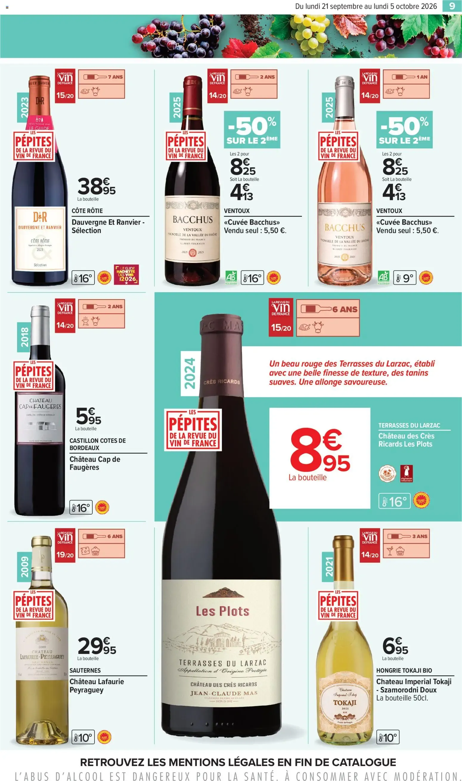 Carrefour Foire aux vins d automne à partir du 21/09/2026 - promo en ligne du 21 septembre au 5 octobre 2026 - Catalogue page 9