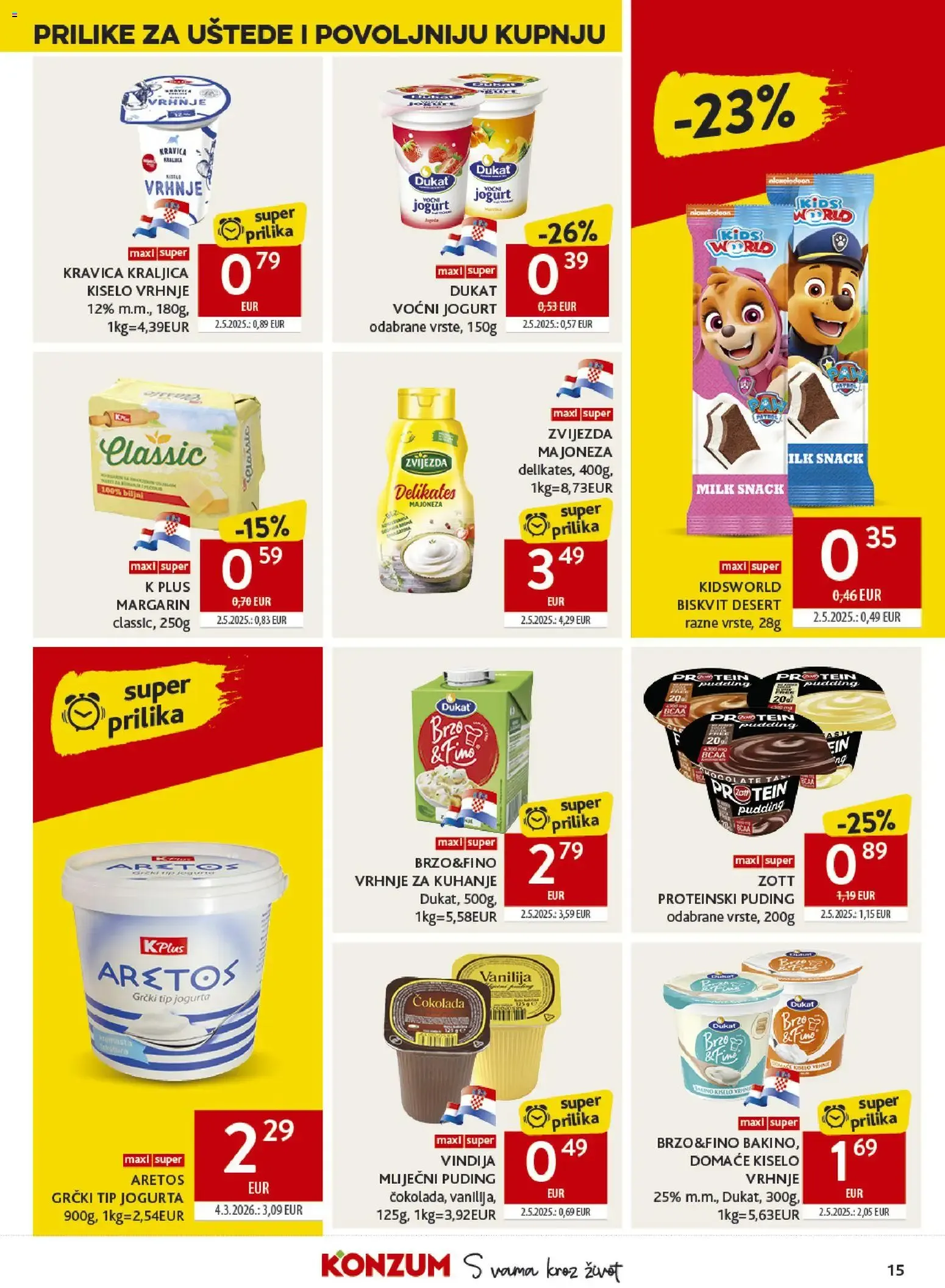 Katalog Konzum Katalog od 29. srpnja do 3. kolovoza 2026. - Pregled Stranica 15