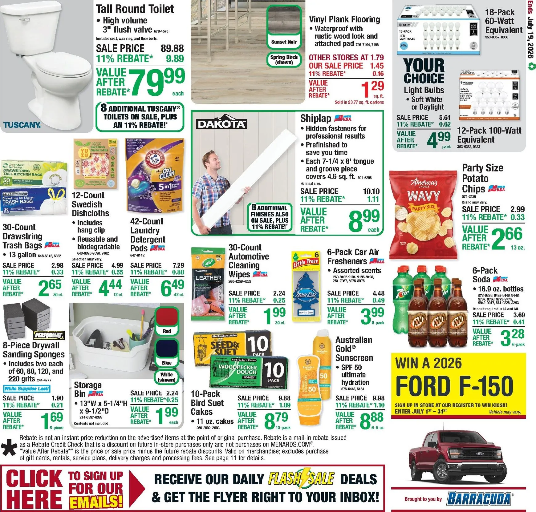 Weekly ad Menards: 11% Rebate On Everything! from July 13 to July 19 2026 - Page 20