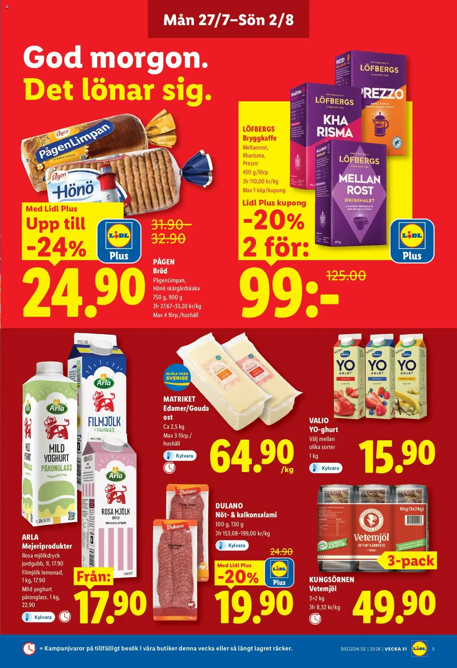 Lidl erbjudanden från 27/07/2026 - 02/08/2026 > Reklamblad nuvarande rabatter från 27 juli till 2 augusti 2026 - Reklamblad sidor 5