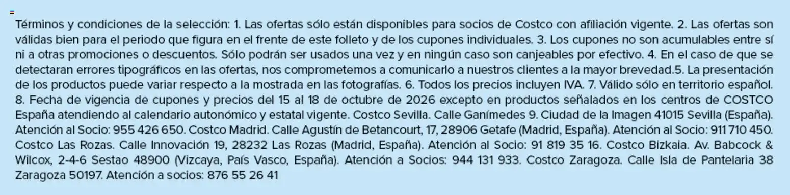 Catálogo de Shopper Costco 4 días de descuentos del 15/10/2026 | folleto 15 de octubre al 18 de octubre 2026 - Página 3