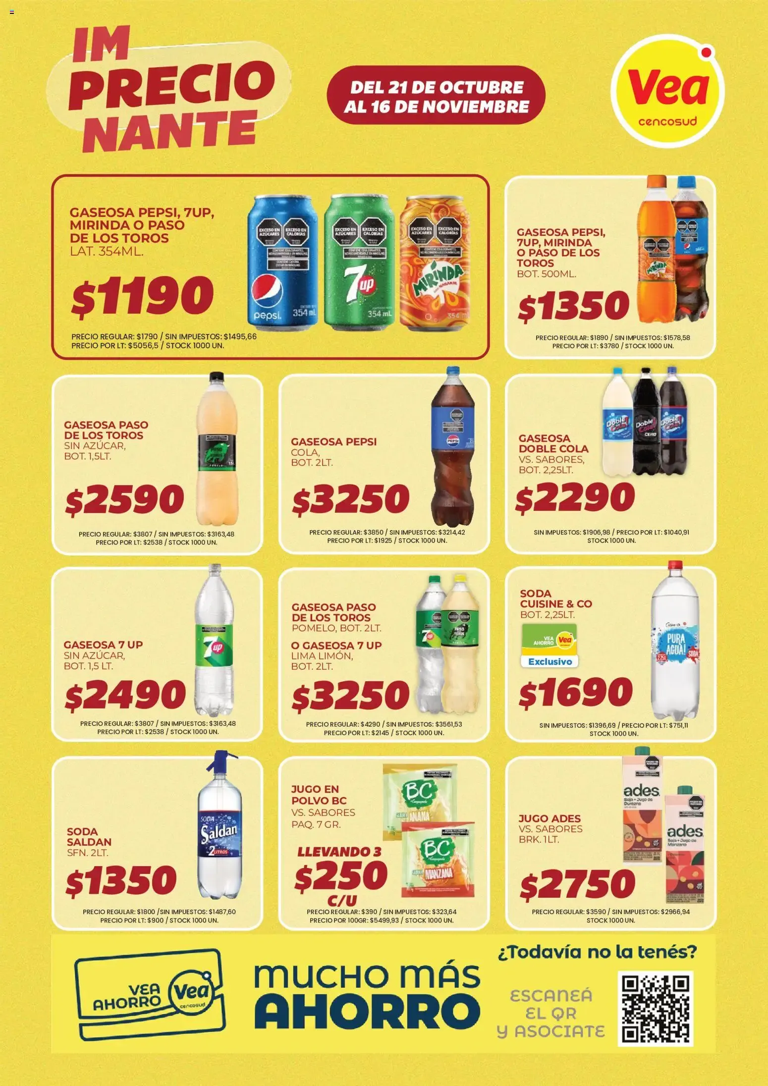 Ofertas de Vea - Folleto imPRECIOnante Córdoba del 21/10/2026 - 16/11/2026 21 de octubre al 16 de noviembre 2026 - Página 7 del catálogo
