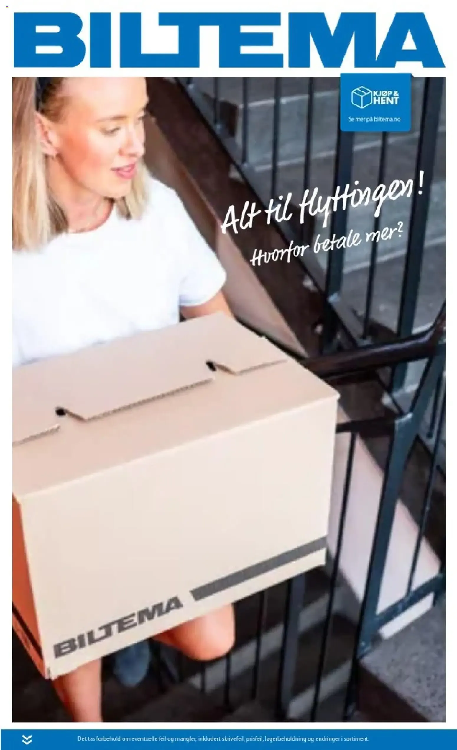 Biltema - Alt til flyttingen! fra 4. august til 30. september 2026 - kundeavisside 1