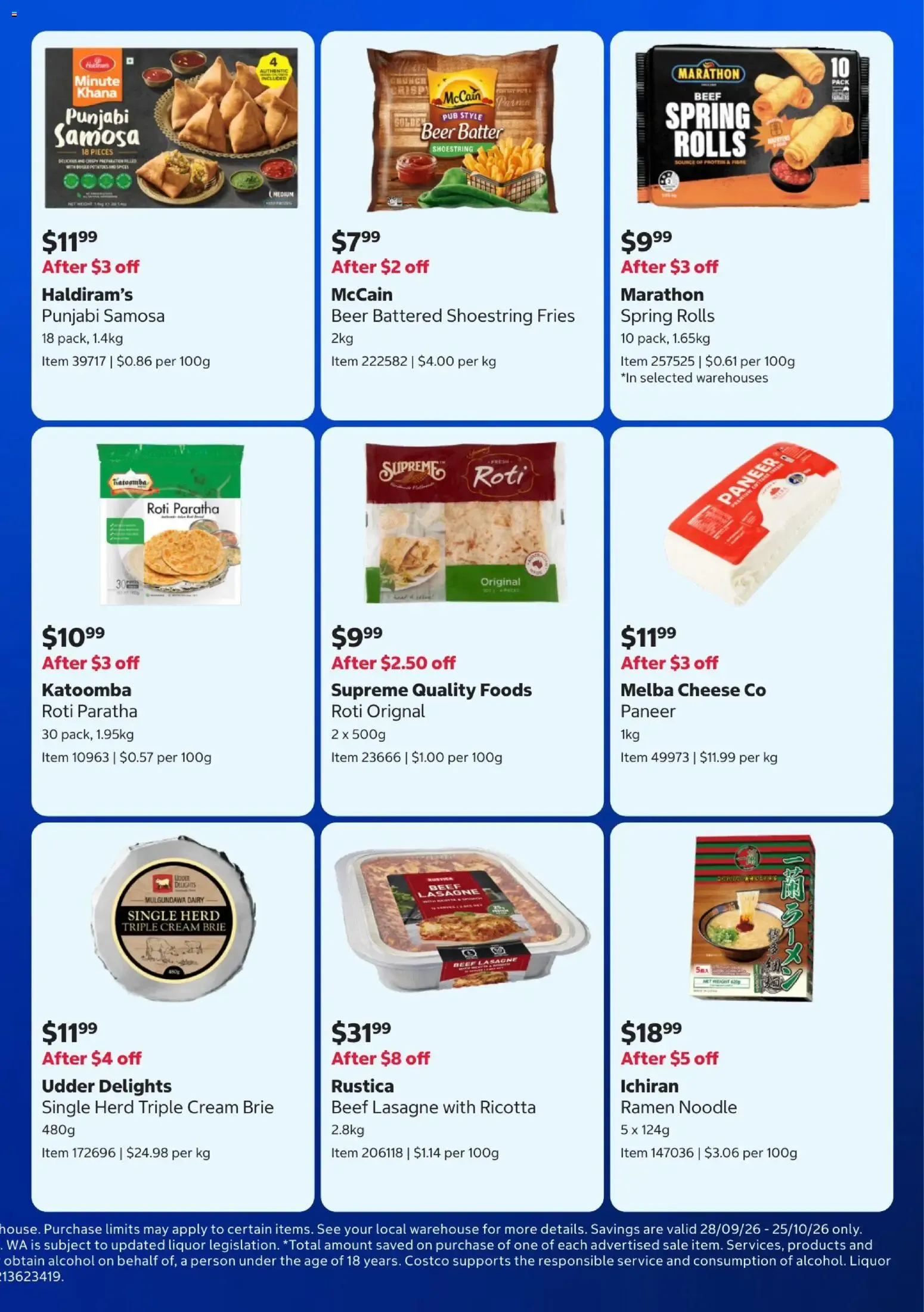 Costco Wholesale In-Warehouse Savings - Catalogue valid from 28 September to 25 October 2026 - page 11