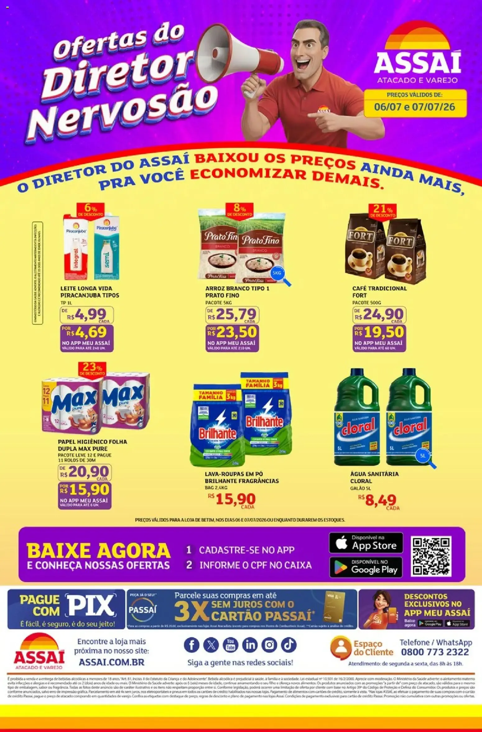 Encarte de Ofertas do Diretor Nervosão 6 de julho até 7 de julho 2026 - Pagina 1