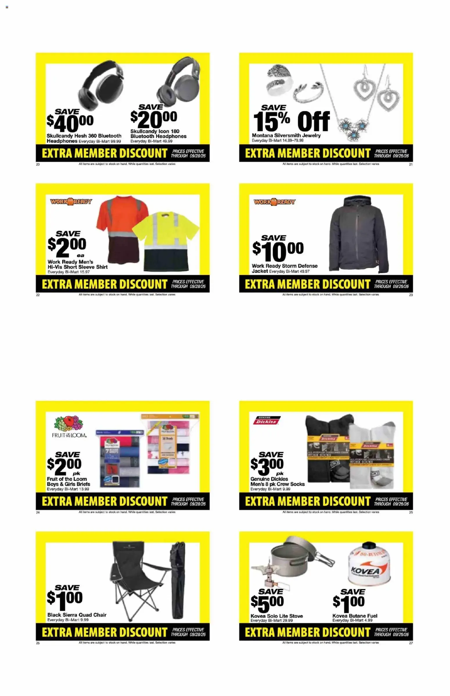 Weekly ad Bi-Mart Weekly Ad from 09/14/2026 - Flyer from September 14 to September 28 2026 - Page 4