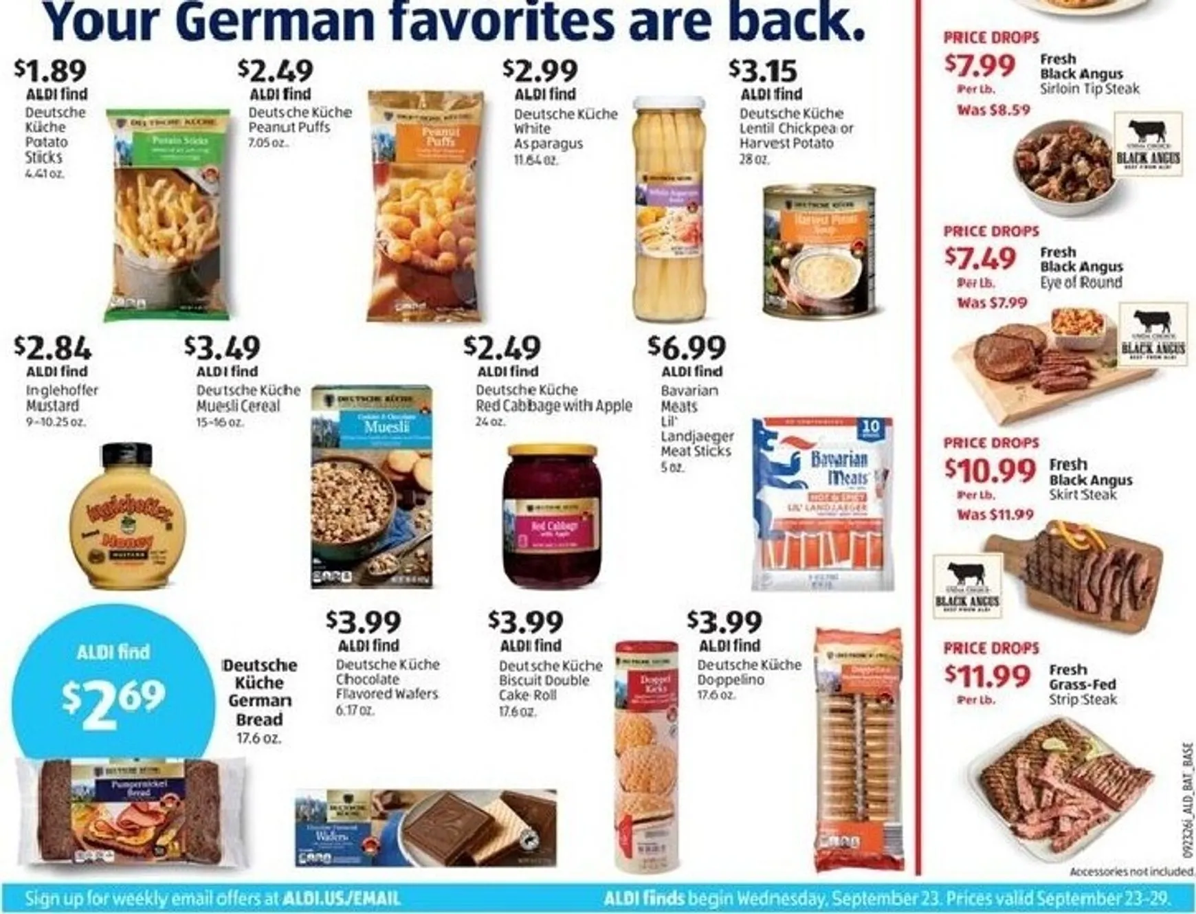 Weekly ad Current ALDI leaflet valid from Wednesday 09/23/2026 to Tuesday 09/29/2026 from September 23 to September 29 2026 - Page 2