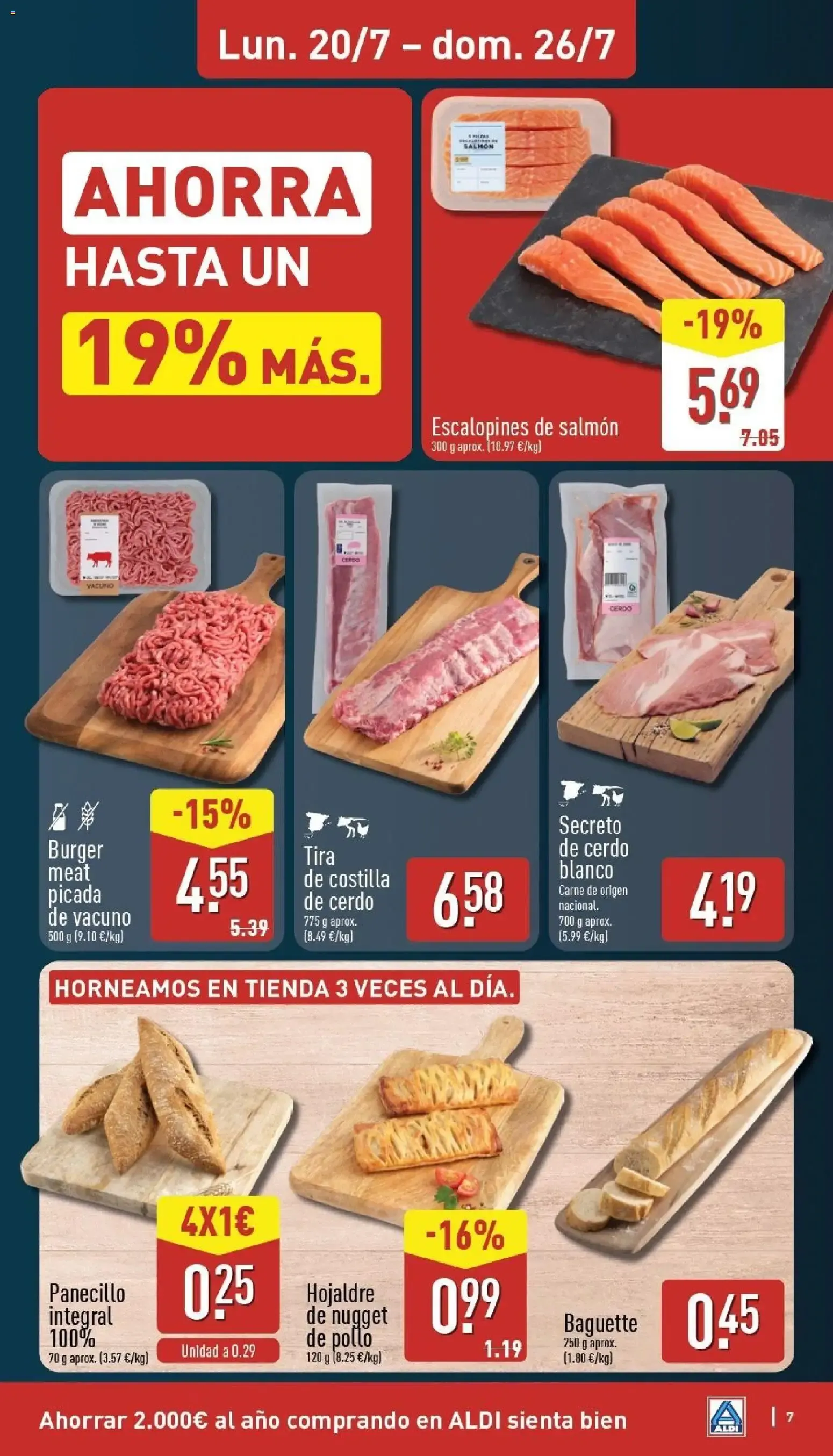 Catálogo de Aldi: Frescura a precios para tirarse a la piscina. Ahorra hasta un 33% más. 20 de julio al 26 de julio 2026 - Página 7