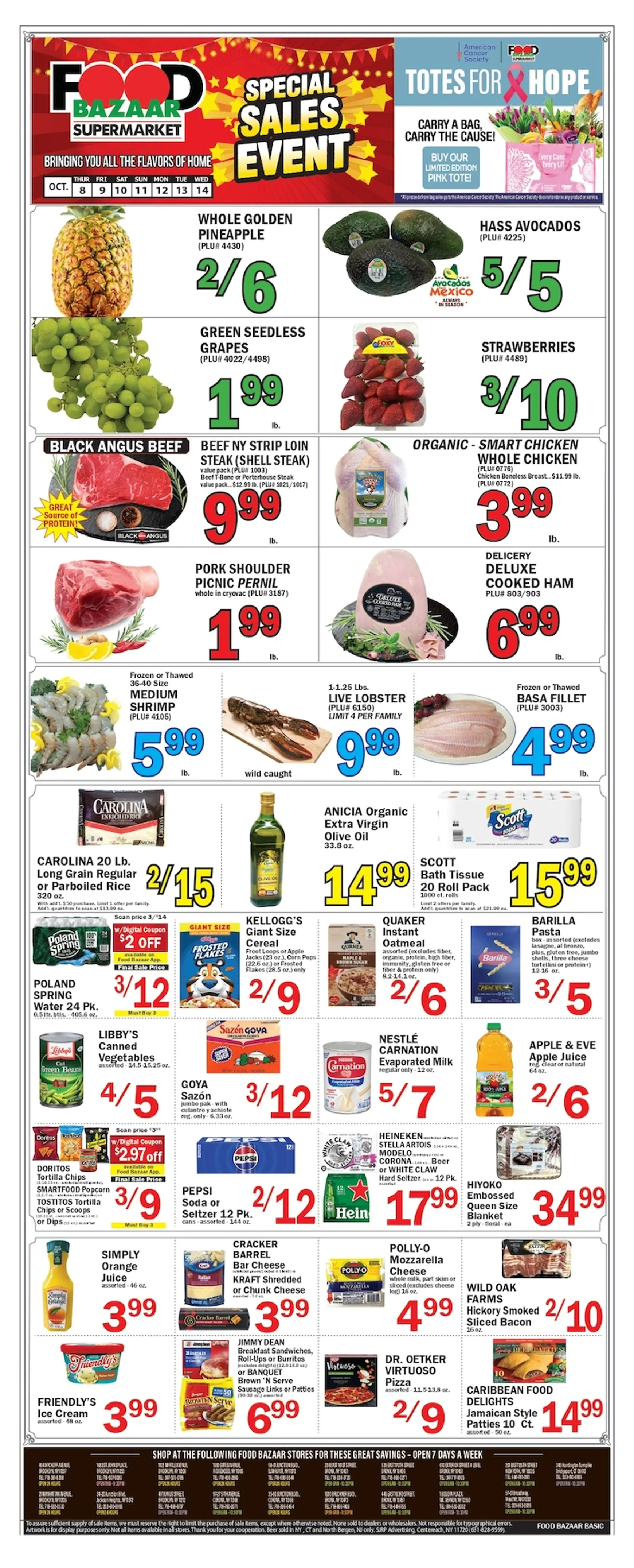 Weekly ad Food Bazaar Supermarket Special Sales Event from October 8 to October 14 2026 - Page 1