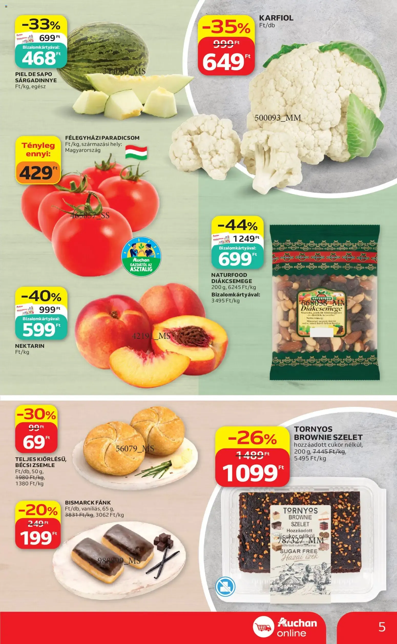 Katalógus Auchan Szupermarket akciós újság - 2026.07.16. -tól/töl > akció, lapozható szórólap 🛍️ július 16.-tól július 22.-ig 2026. - Oldal 5