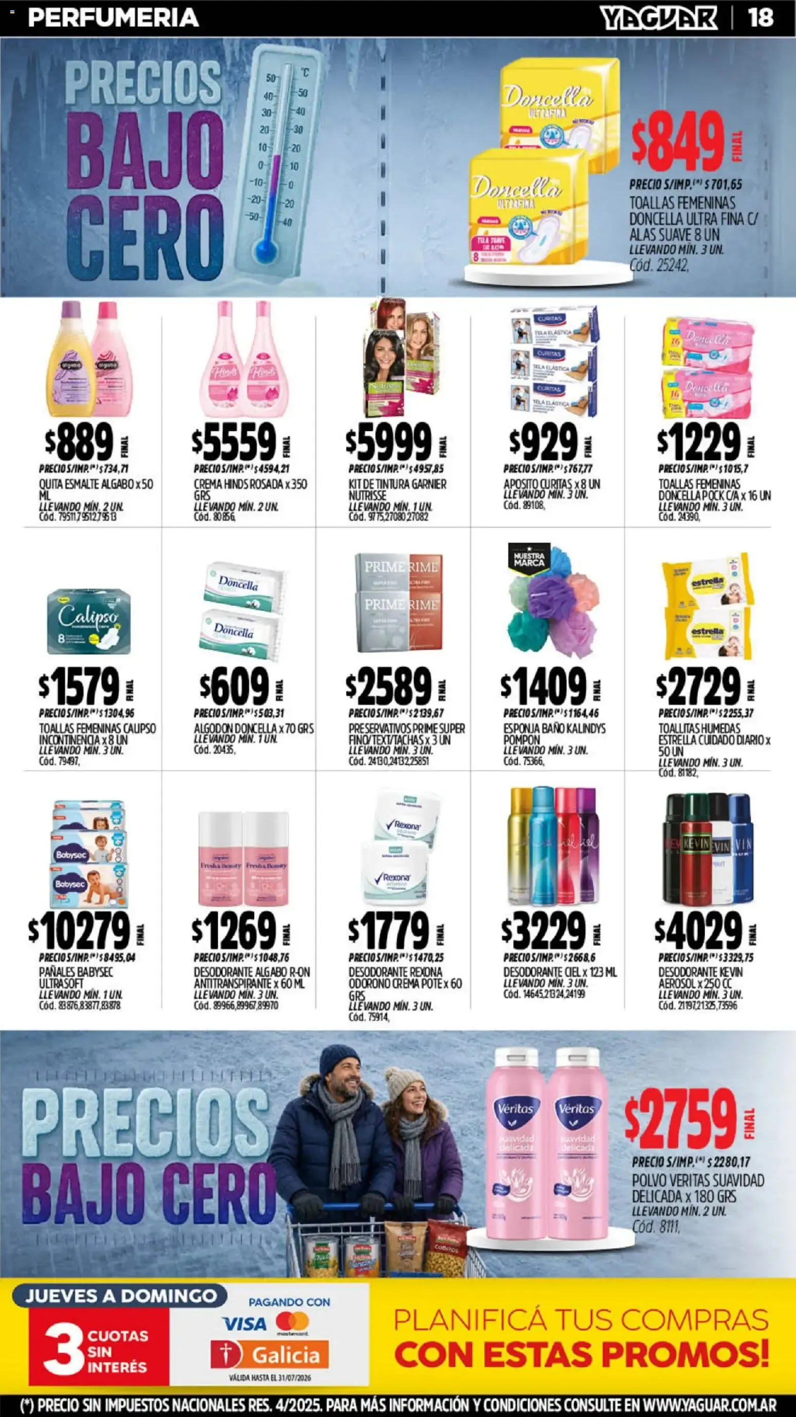 Ofertas de Mayorista Yaguar Precios Bajo Cero 20 de julio al 26 de julio 2026 - Página 18 del catálogo