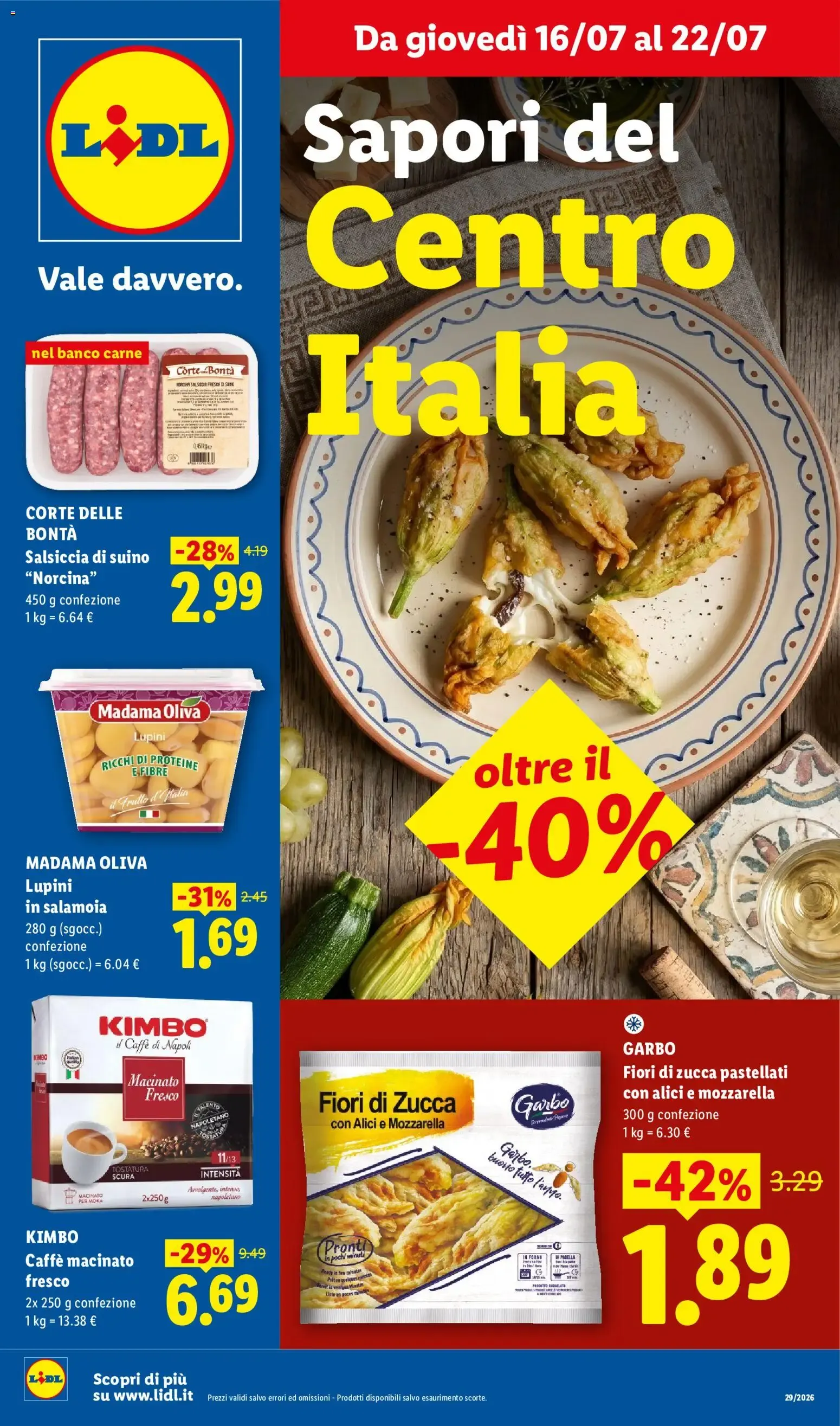 Sapori del Centro Italia da 16 luglio a 22 luglio di 2026 - Pagina del volantino 1