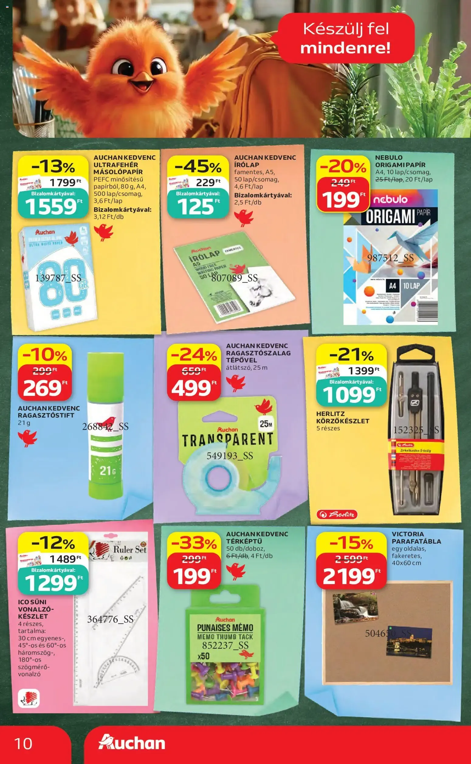 Katalógus Auchan Iskolakezdés ajánlatok - 2026.08.06. -tól/töl > akció, lapozható szórólap 🛍️ augusztus 6.-tól augusztus 19.-ig 2026. - Oldal 10
