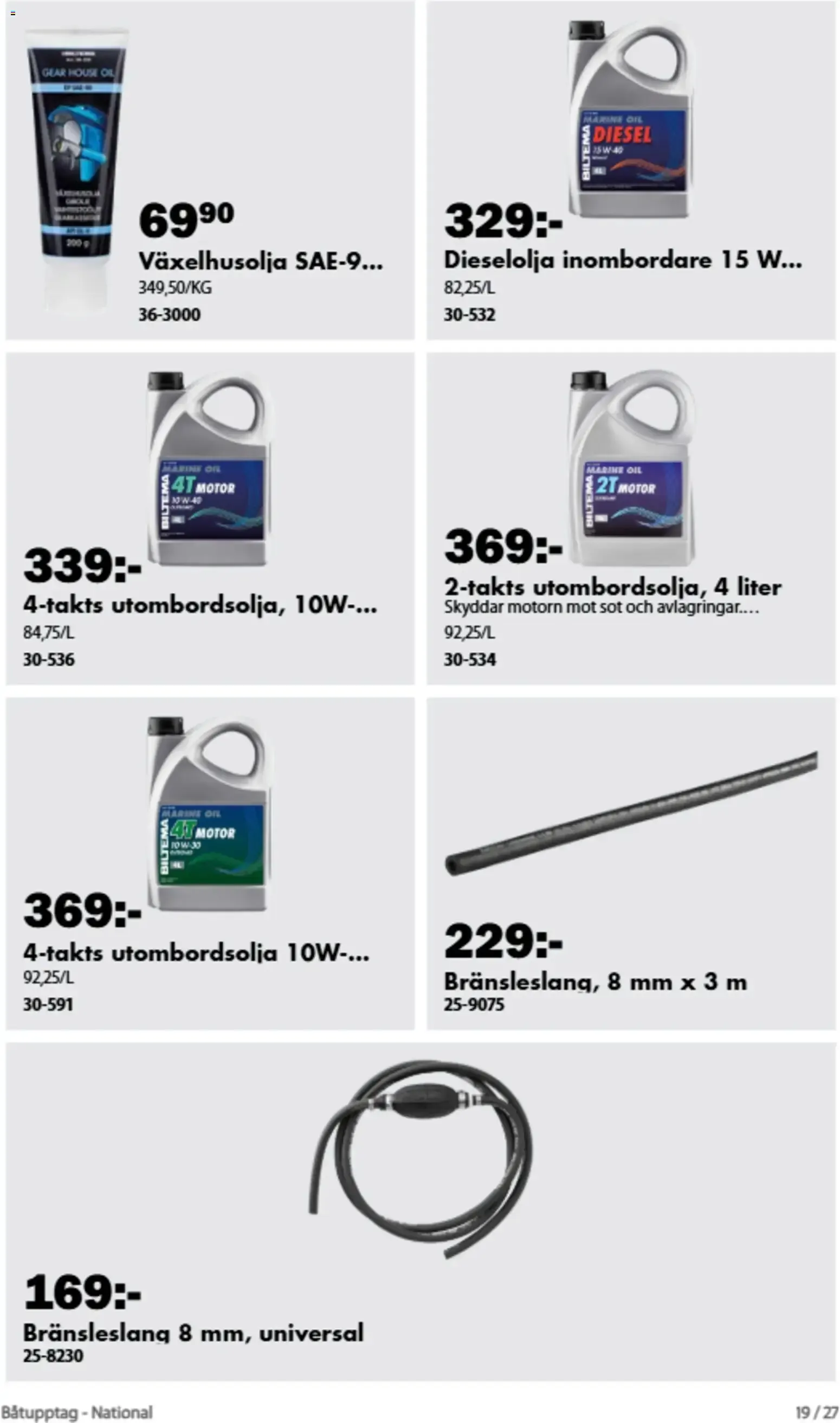 Biltema erbjudanden Båtupptag från 01/09/2026 - 30/09/2026 > Reklamblad nuvarande rabatter från 1 september till 30 september 2026 - Reklamblad sidor 19