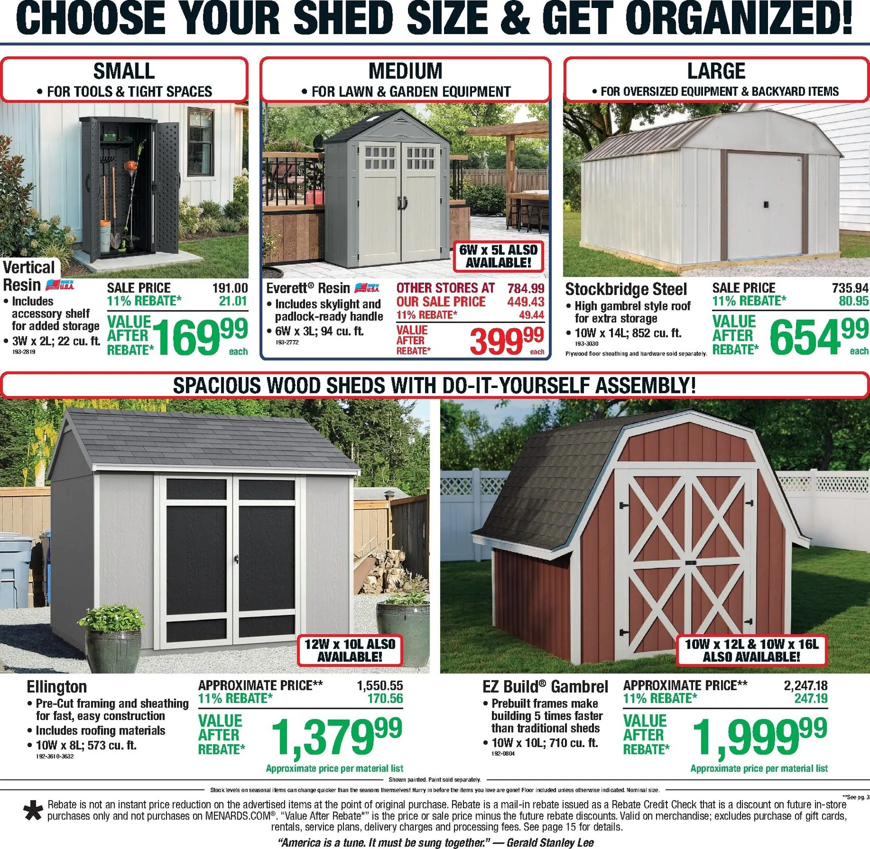 Weekly ad Current Menards - 11% Rebate Sale leaflet valid from Thursday 06/25/2026 to Sunday 07/05/2026 from June 25 to July 5 2026 - Page 11
