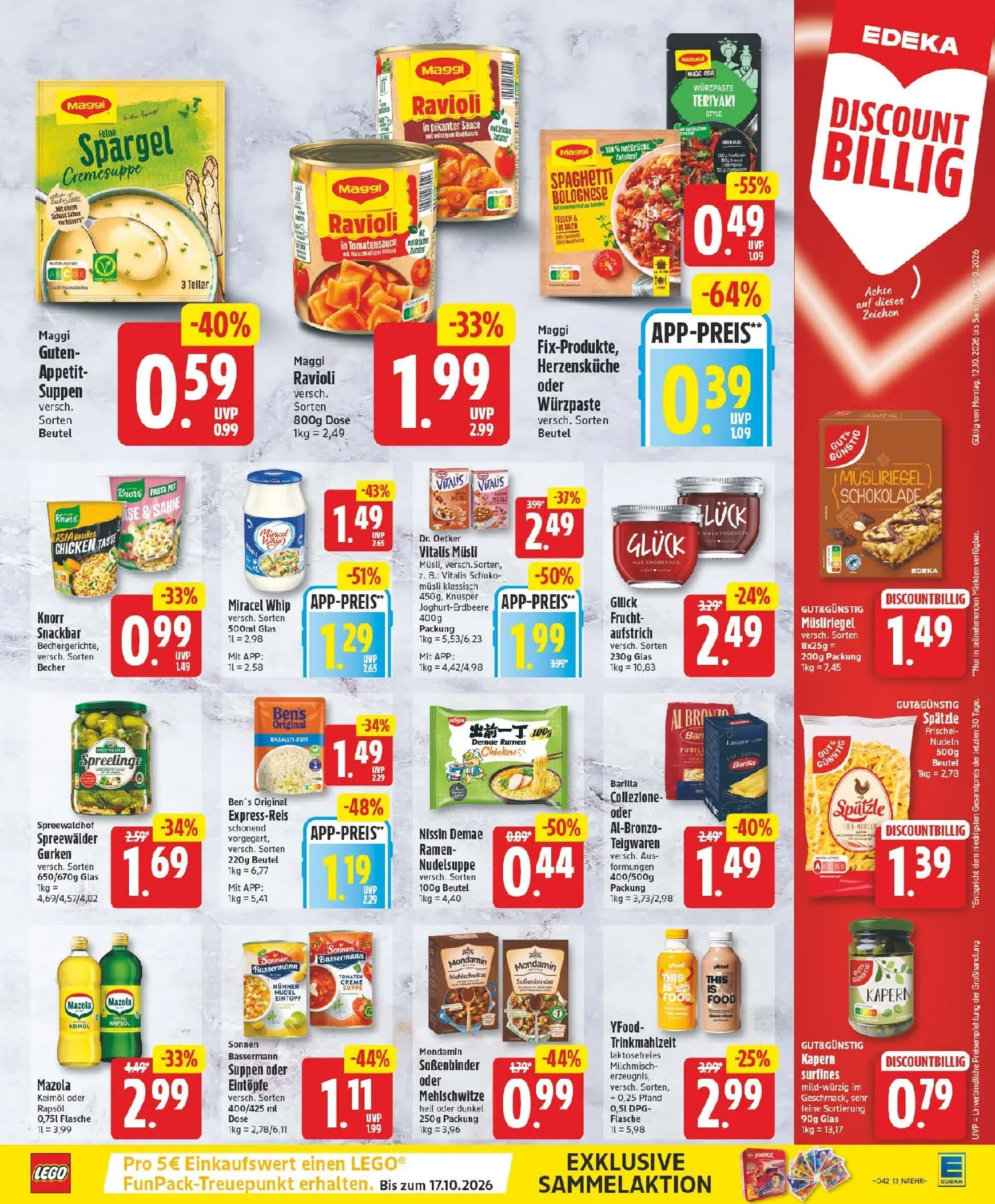 Edeka Prospekt nächste Woche – von Montag 12.10.2026 bis Samstag 17.10.2026 von 12. Oktober bis 17. Oktober 2026 - Prospekt seite 13