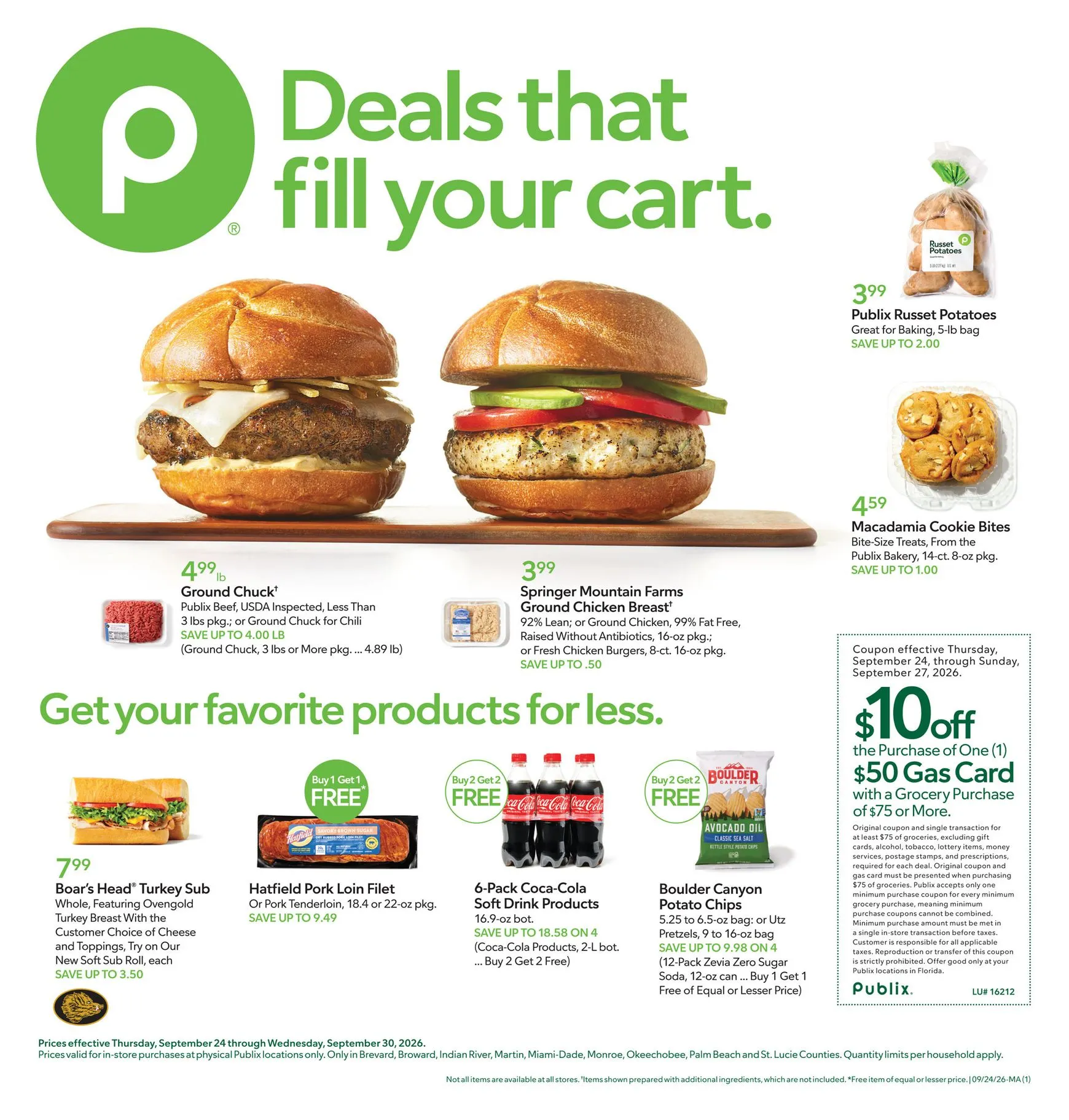 Weekly ad Deals that fill your cart from September 24 to September 30 2026 - Page 1