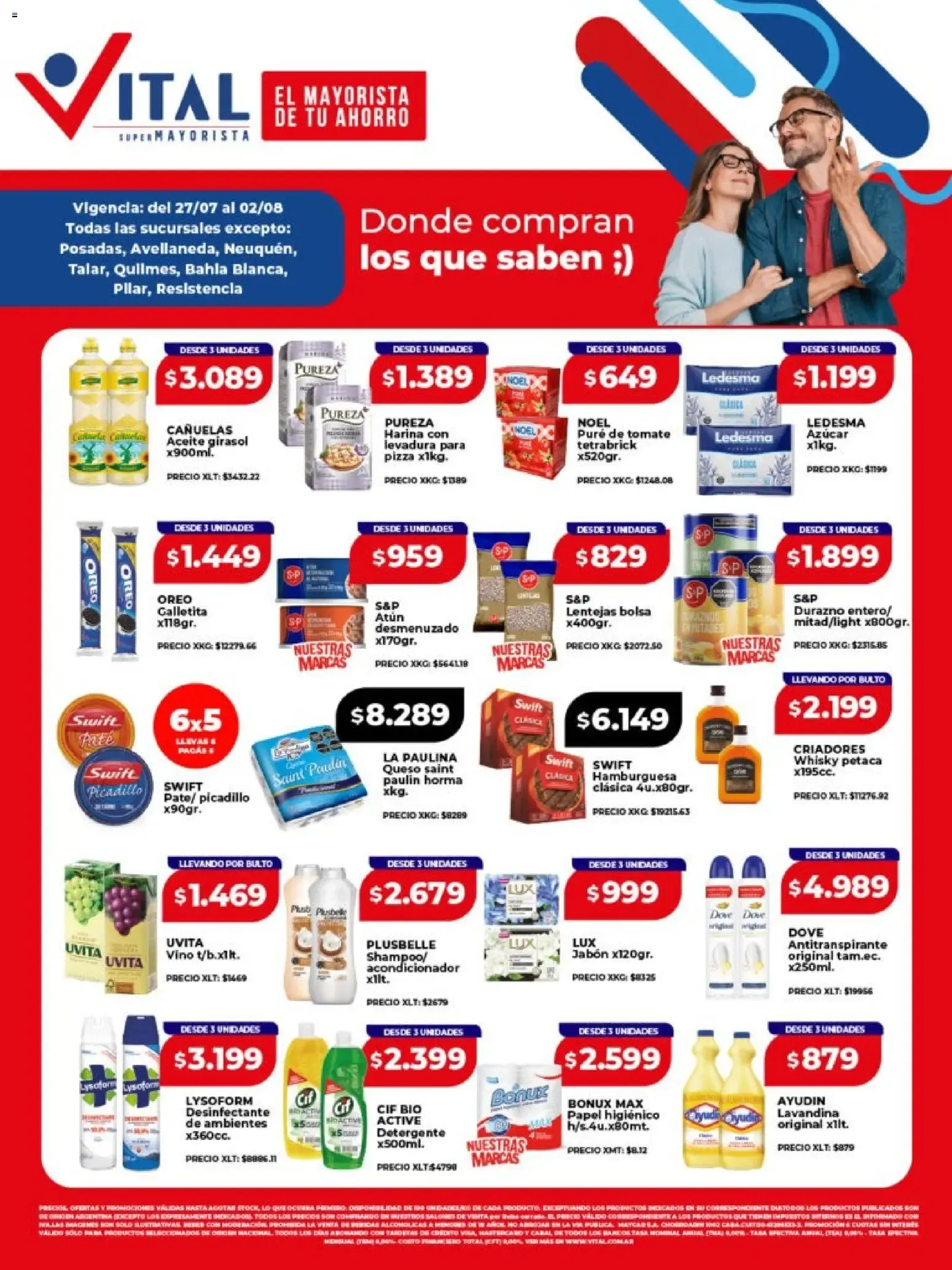 Ofertas de Vital Supermayorista - El Mayorista de Tu Ahorro 27 de julio al 2 de agosto 2026 - Página 1 del catálogo