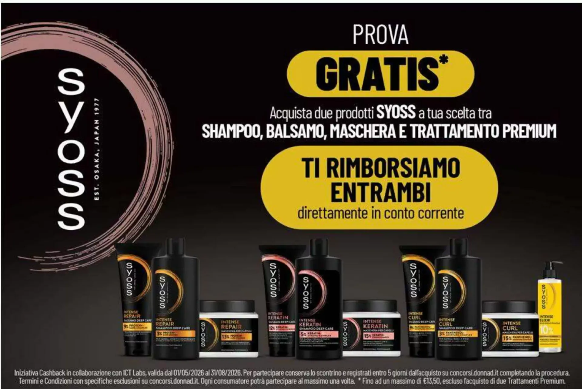 SYOSS - Prova Gratis y Cashback da 1 maggio a 31 agosto di 2026 - Pagina del volantino 1
