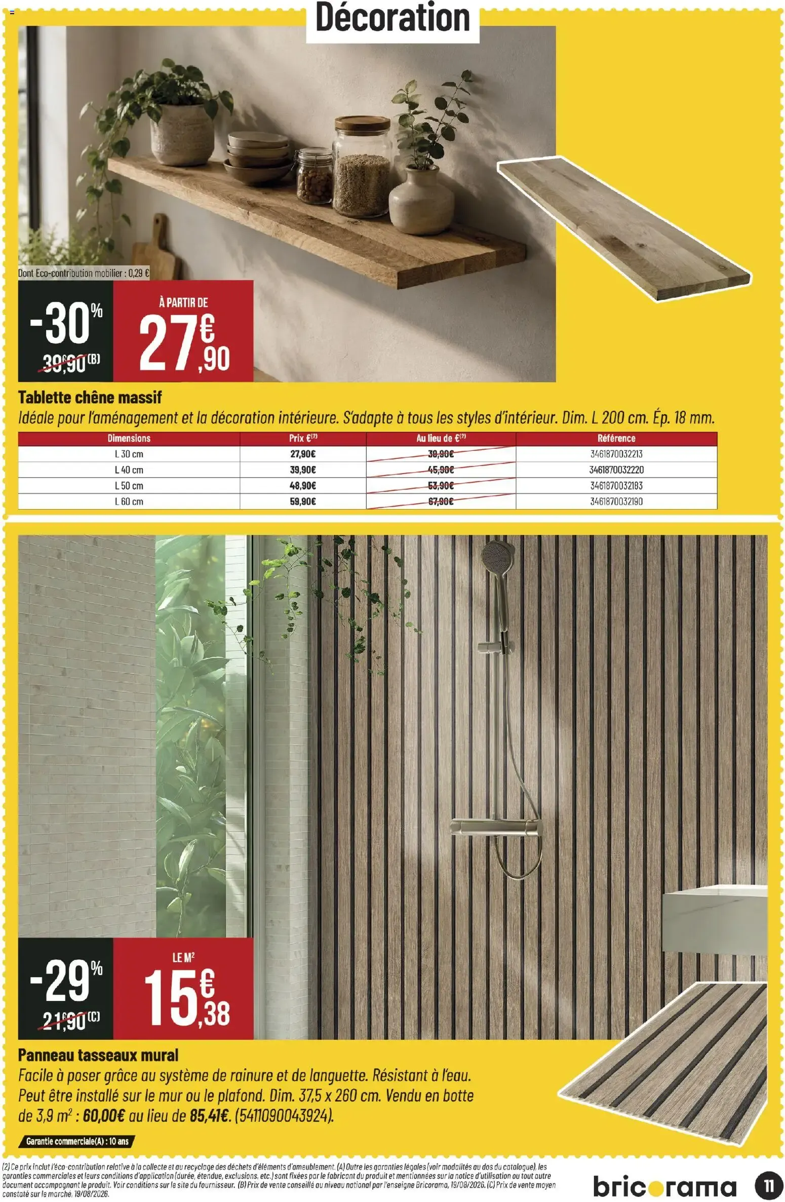 Bricorama catalogue à partir du 19/08/2026 - promo en ligne du 19 août au 30 août 2026 - Catalogue page 11