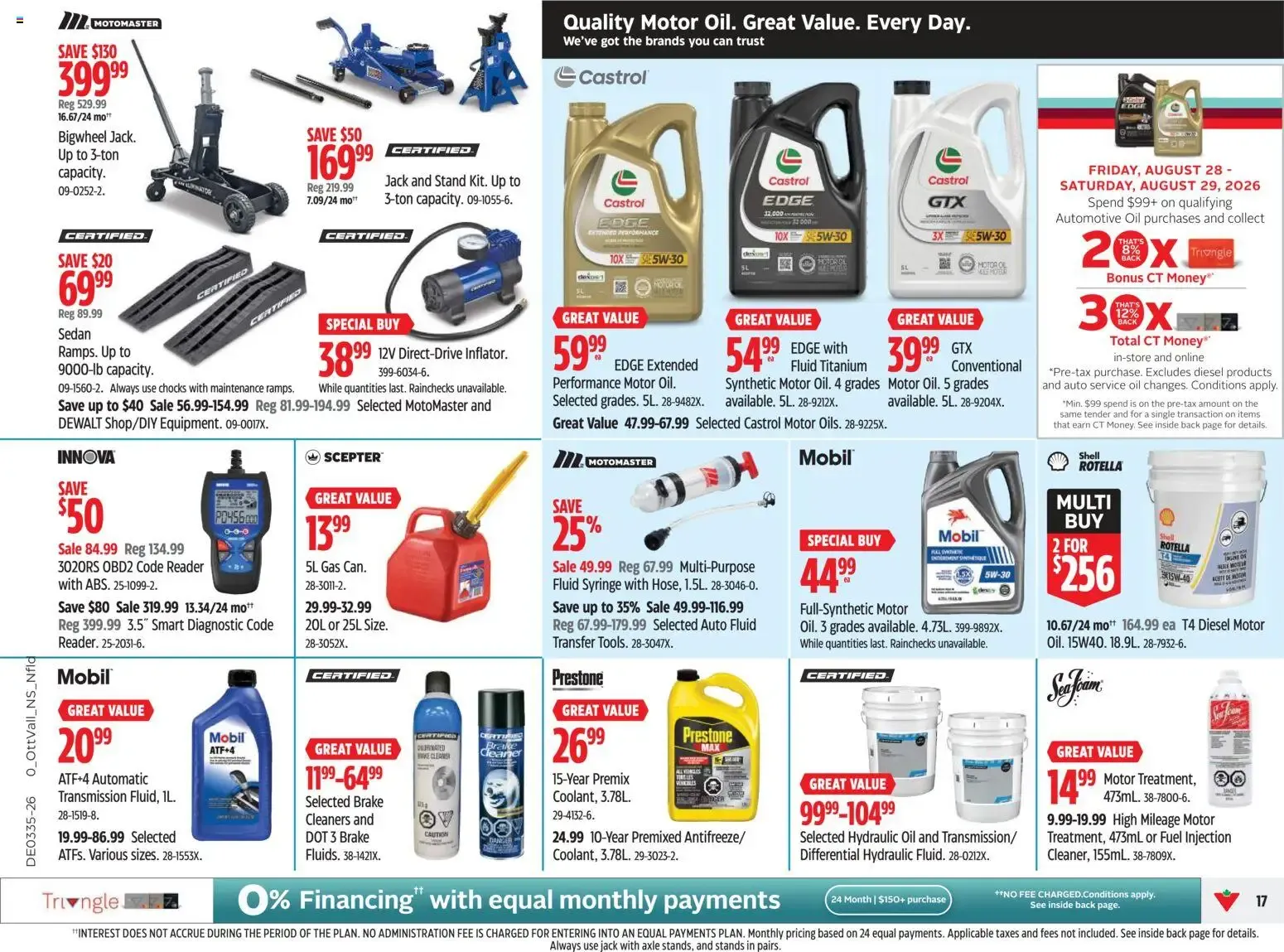 Canadian Tire weekly flyer from Aug 27, 2026 > weekly specials & deals from August 27 to September 2 2026 - flyer page 17