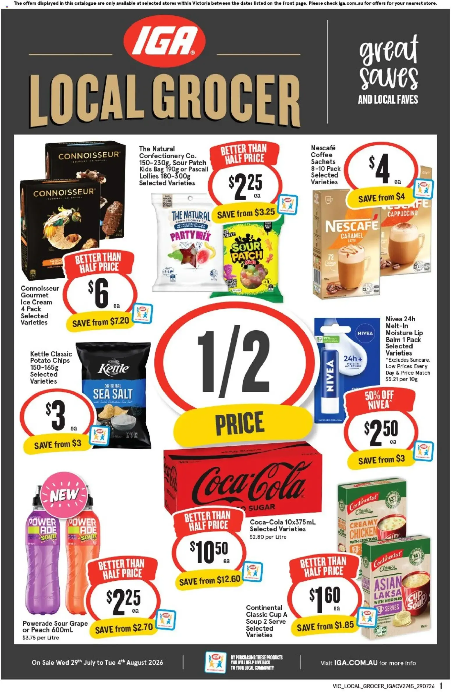 IGA Local Grocer - Catalogue valid from 29 July to 4 August 2026 - page 1