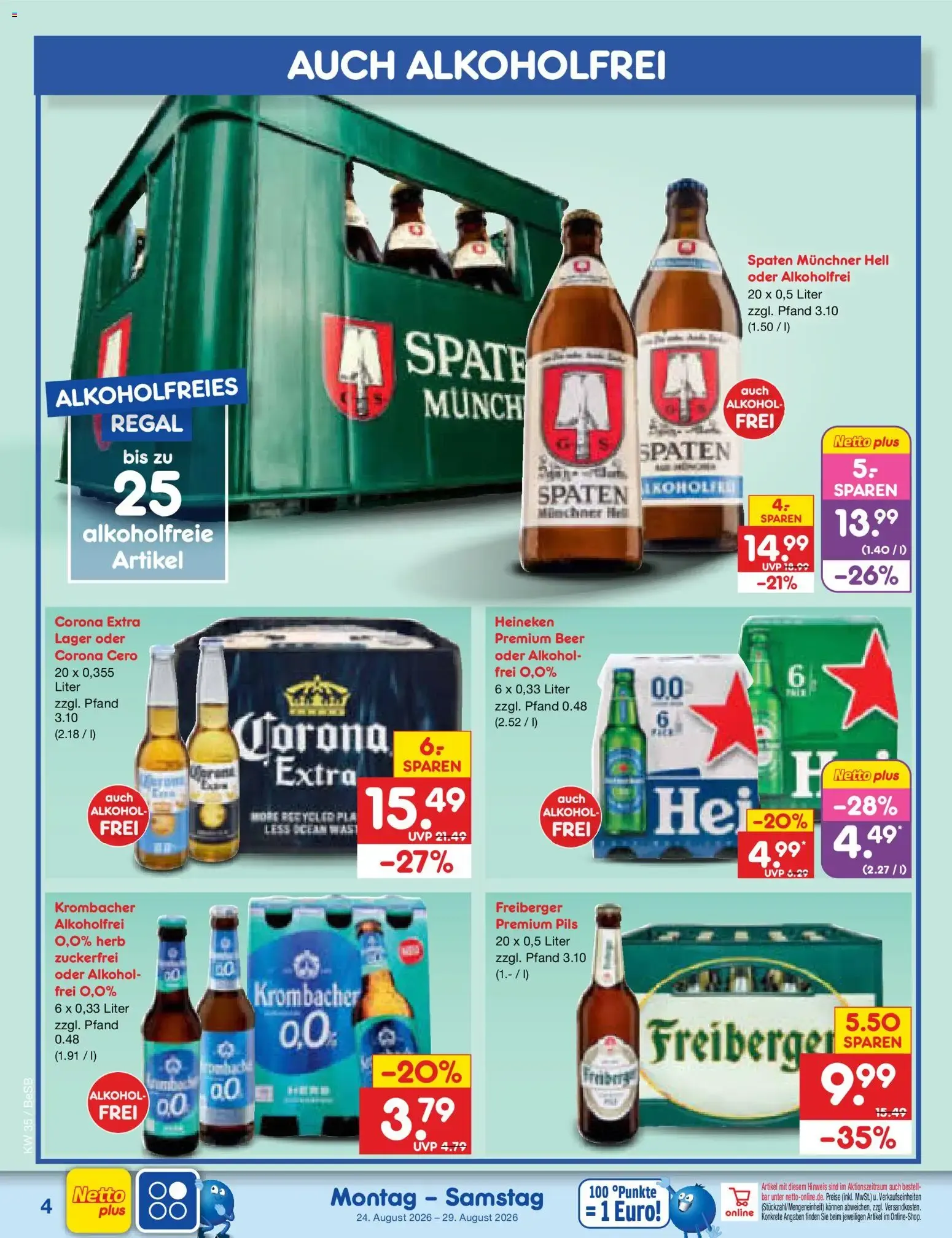 Netto Marken-Discount Prospekt (ab 24.08.2026) » Angebote von 24. August bis 29. August 2026 - Prospekt seite 4