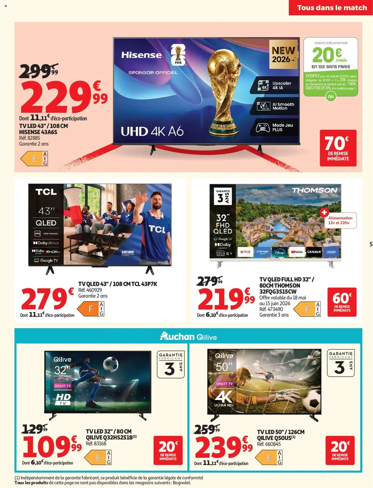 Tous dans le match, Pros des bons plans du 26 mai au 14 juin 2026 - Catalogue page 5