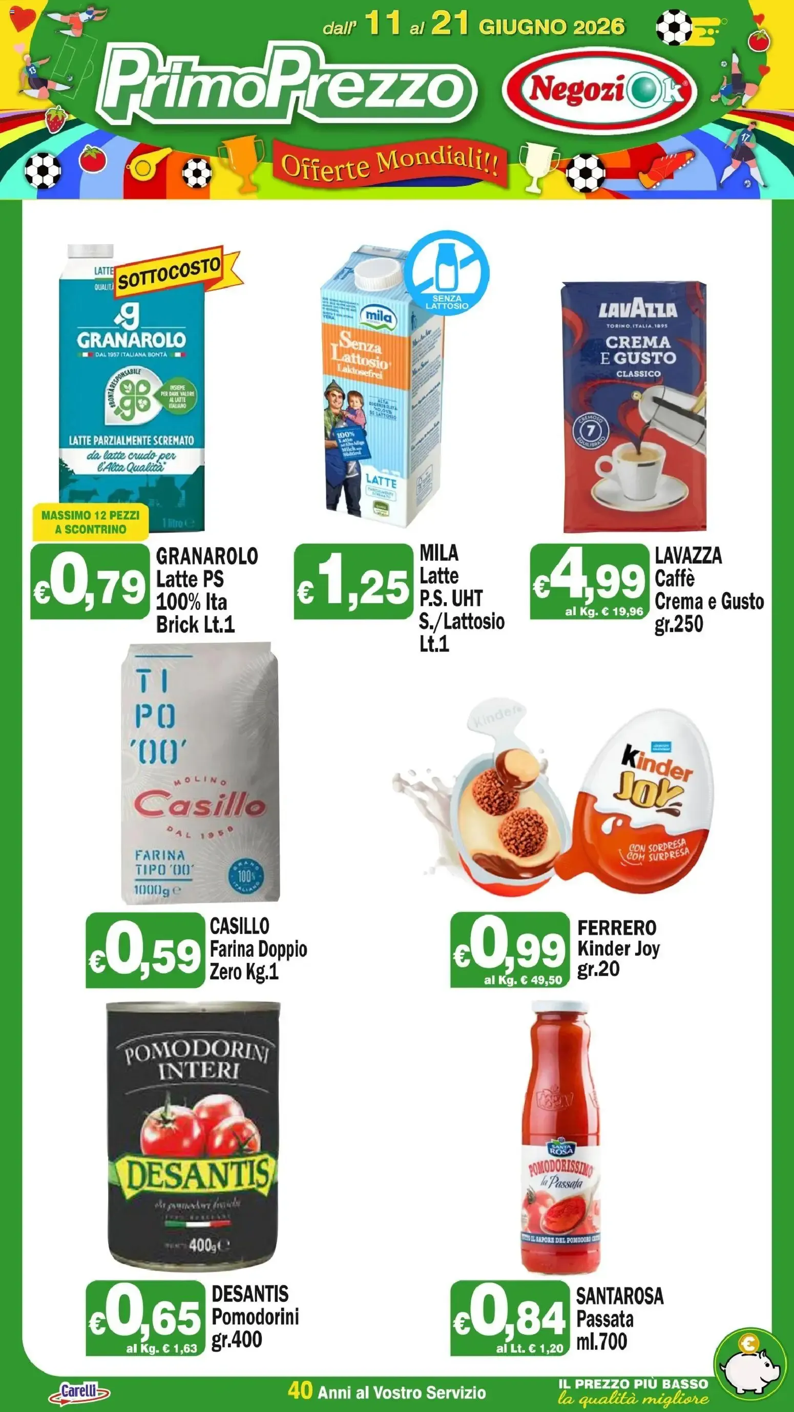 Primo Prezzo volantino dal 11/06/2026 - online Offerte da 11 giugno a 21 giugno di 2026 - Pagina del volantino 1
