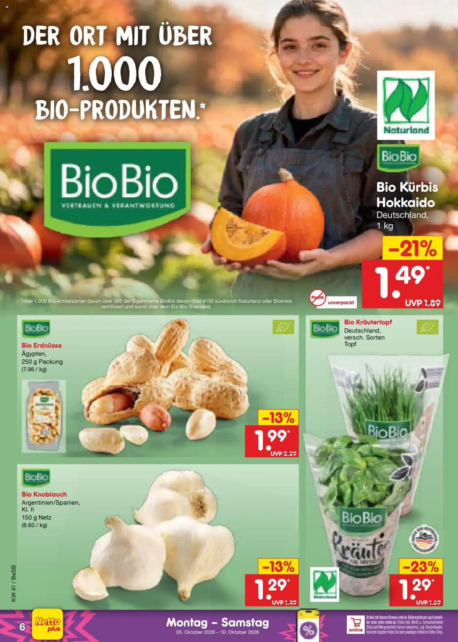 Netto Marken-Discount Prospekt (ab 05.10.2026) » Angebote van 5 oktober tot 10 oktober 2026 - Folder pagina 6