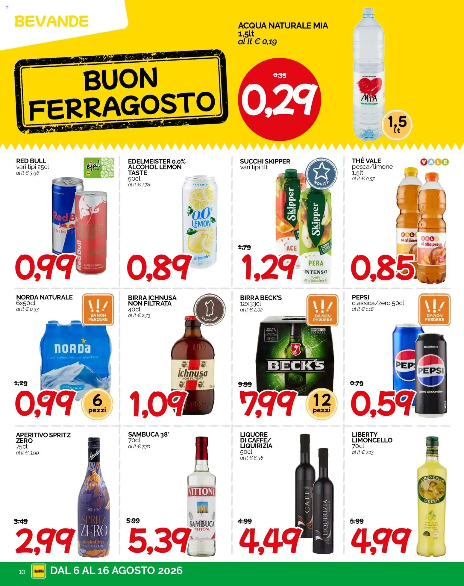 HarDis - Buon Ferragosto da 6 agosto a 16 agosto di 2026 - Pagina del volantino 10