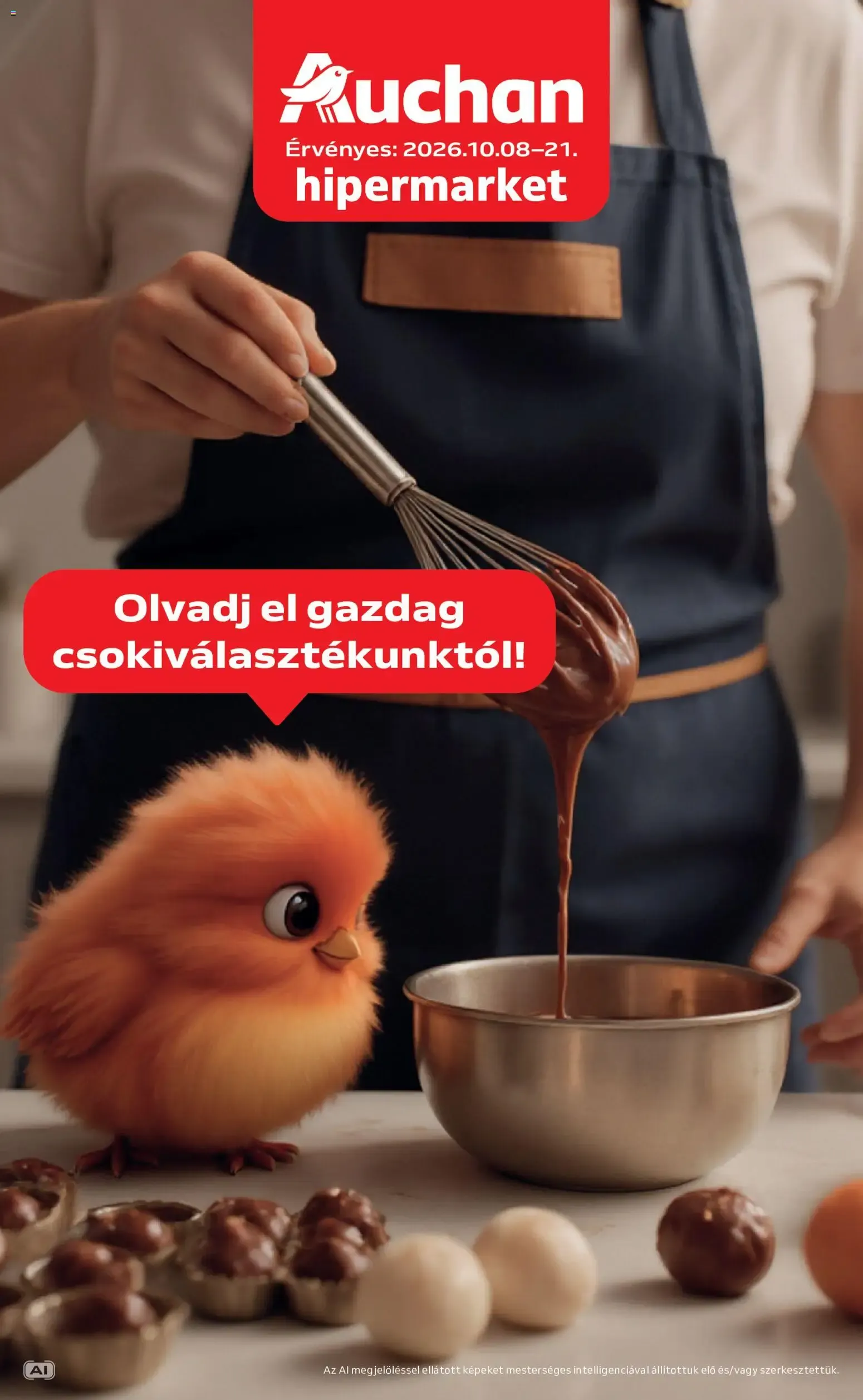 Katalógus Auchan Csokoládé ajánlatok - 2026.10.08. -tól/töl > akció, lapozható szórólap 🛍️ október 8.-tól október 21.-ig 2026. - Oldal 1