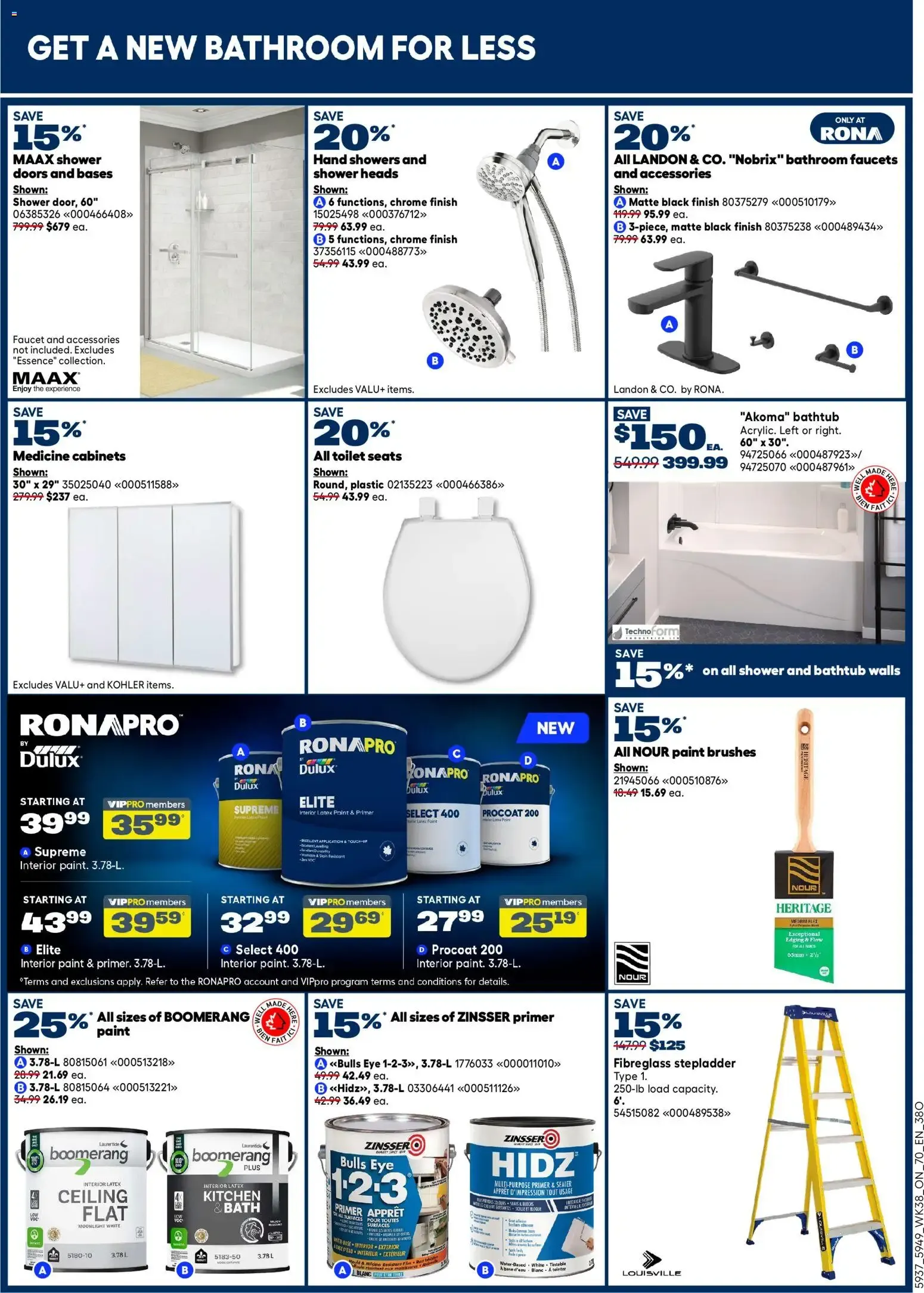 Rona weekly flyer from Oct 15, 2026 > weekly specials & deals from October 15 to October 28 2026 - flyer page 9