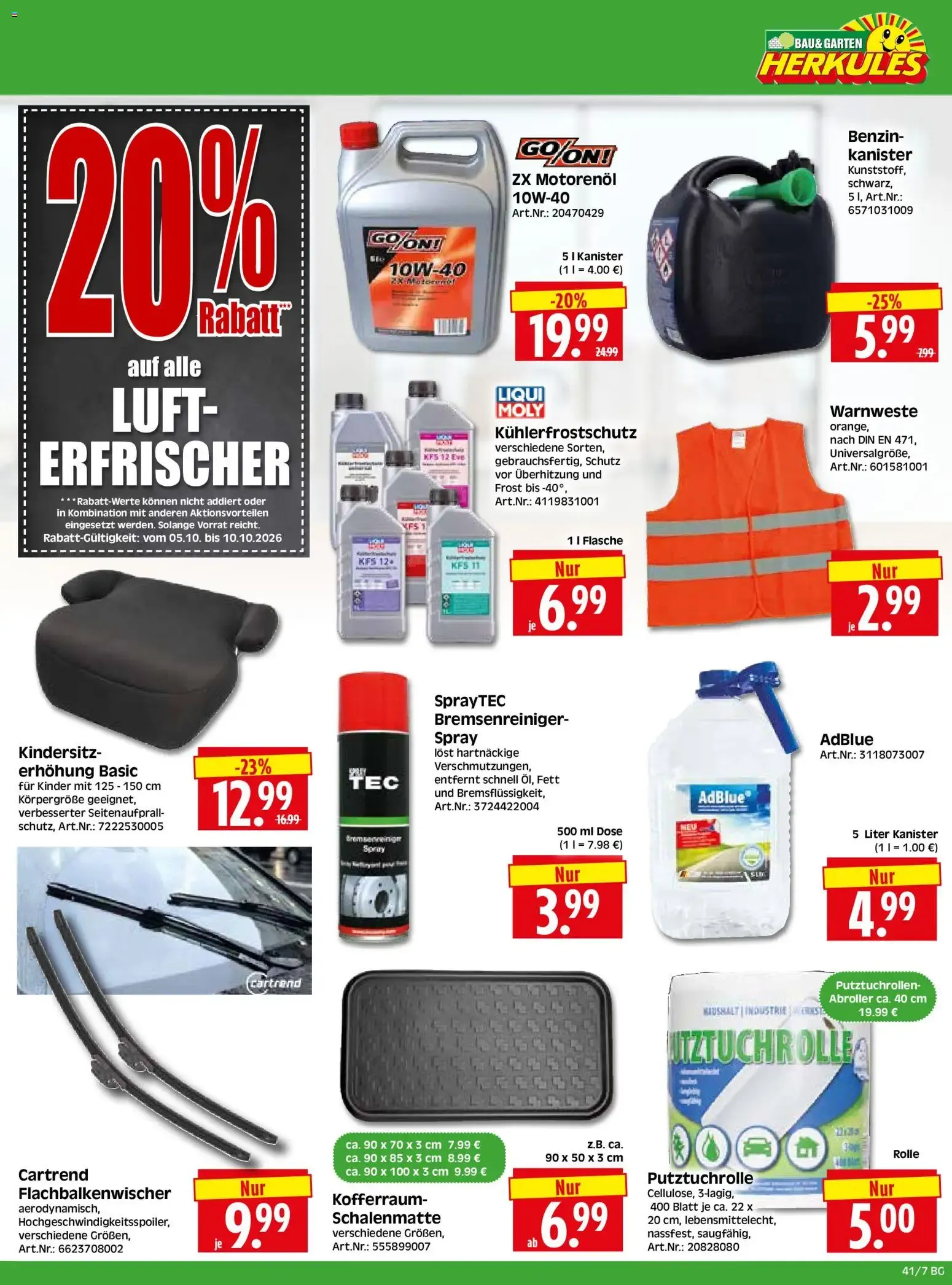 HERKULES Bau & Garten (ab 05.10.2026) zum Blättern von 5. Oktober bis 10. Oktober 2026 - Prospekt seite 7