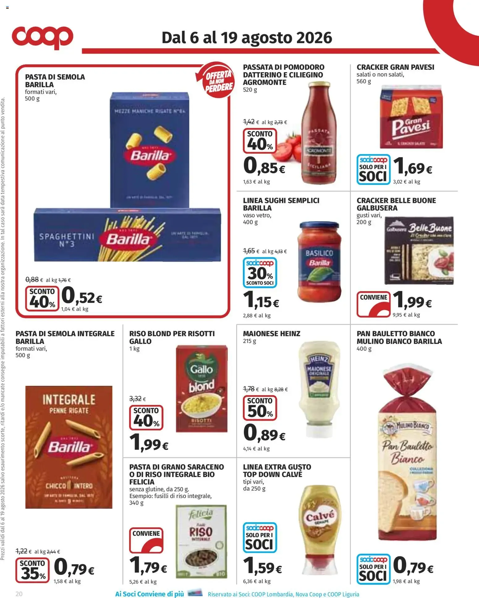 Coop Superstore - Risparmio Mio da 6 agosto a 19 agosto di 2026 - Pagina del volantino 20