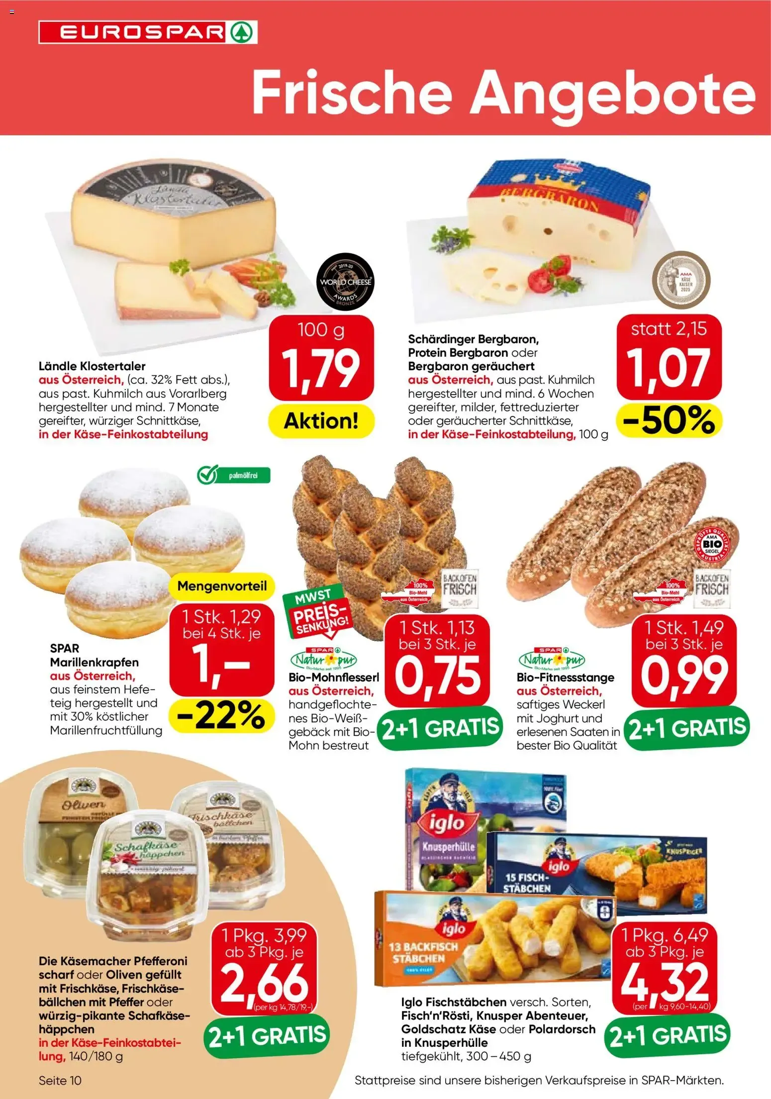 Eurospar Flugblatt von 08.10.2026 - Aktuelle Angebote von 8. Oktober bis 21. Oktober 2026 - Flugblätt seite  10