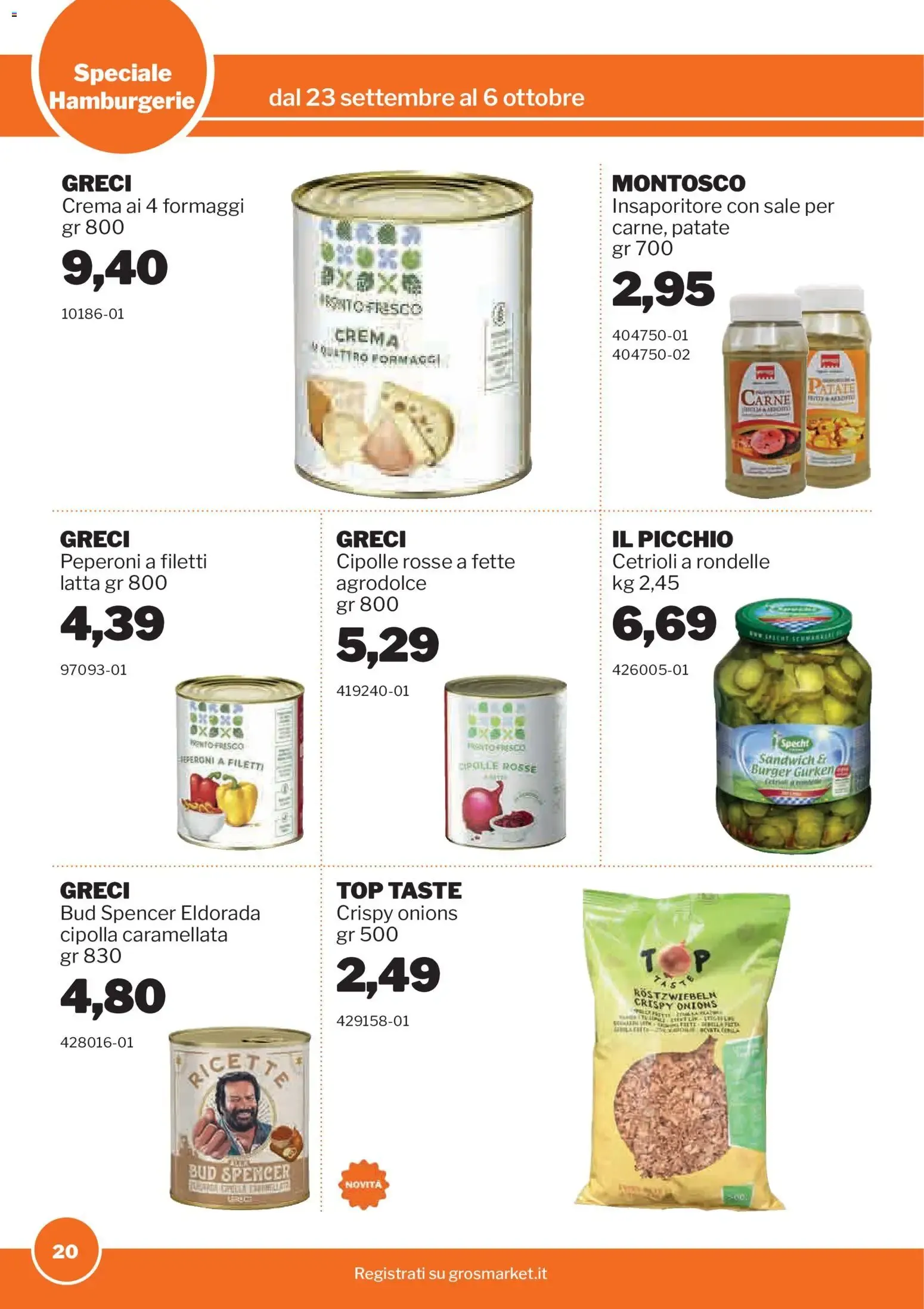 Nuovo Sogegross volantino Hamburgerie dal 23/09/2026 > offerte anteprima 🛍️ da 23 settembre a 6 ottobre di 2026 - Pagina del volantino 20