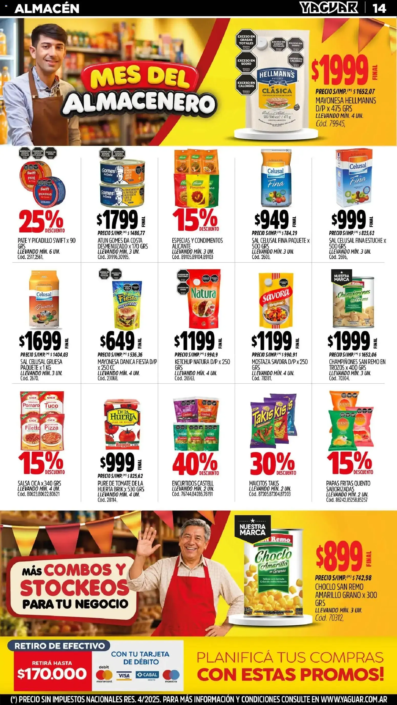 Ofertas de Mayorista Yaguar - Mes del Almacenero 31 de agosto al 5 de septiembre 2026 - Página 14 del catálogo