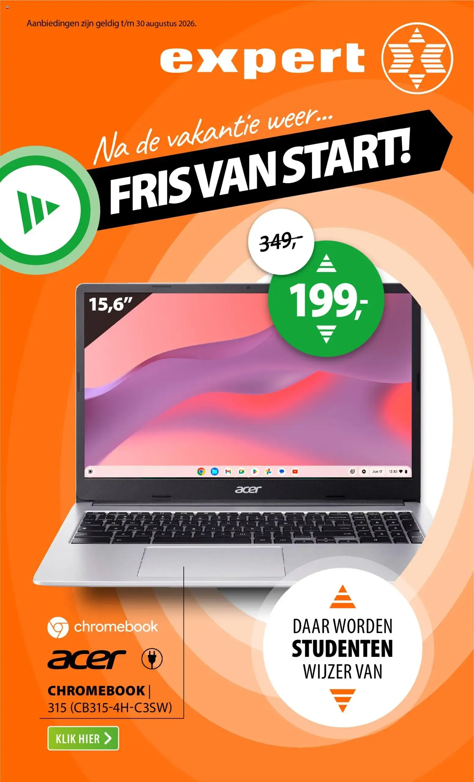 Na de vakantie weer... FRIS VAN START! Expert van 24 augustus tot 30 augustus 2026 - Folder pagina 1
