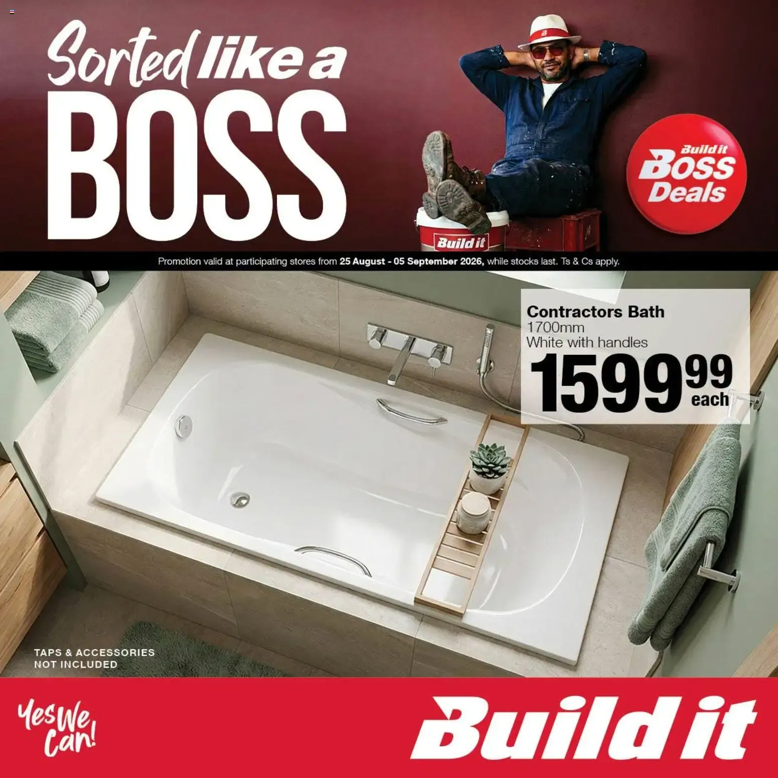 Build It - Sorted like a BOSS from 25 August to 5 September 2026 - Catalogue Page 1