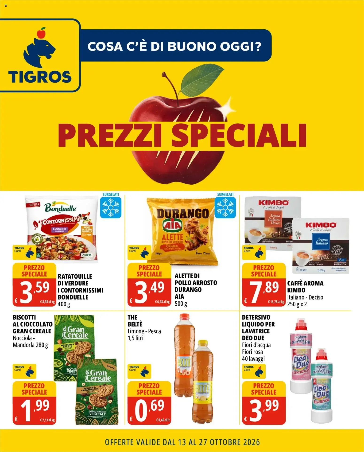 Tigros Prezzi Speciali da 13 ottobre a 27 ottobre di 2026 - Pagina del volantino 1